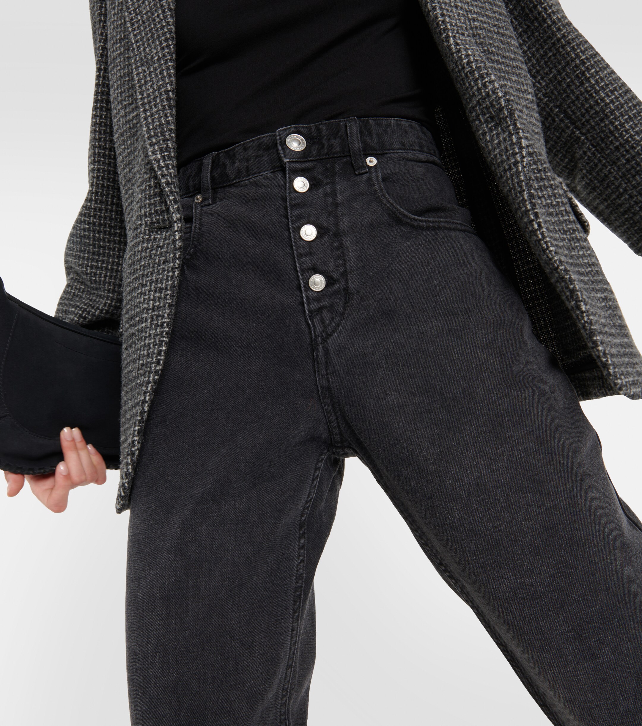 Marant Étoile Belden high-rise straight jeans