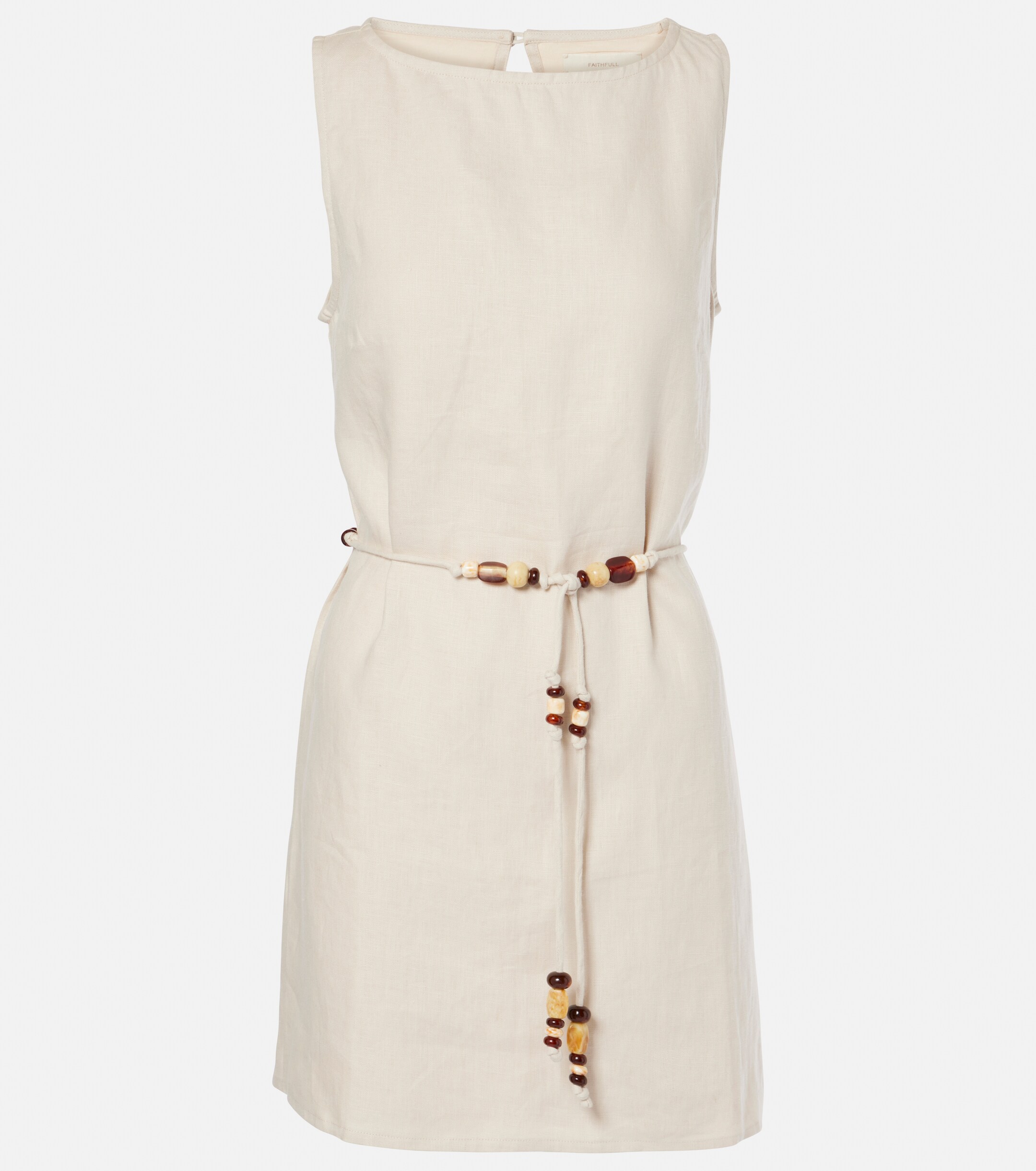 Faithfull Lui belted linen minidress thumbnail