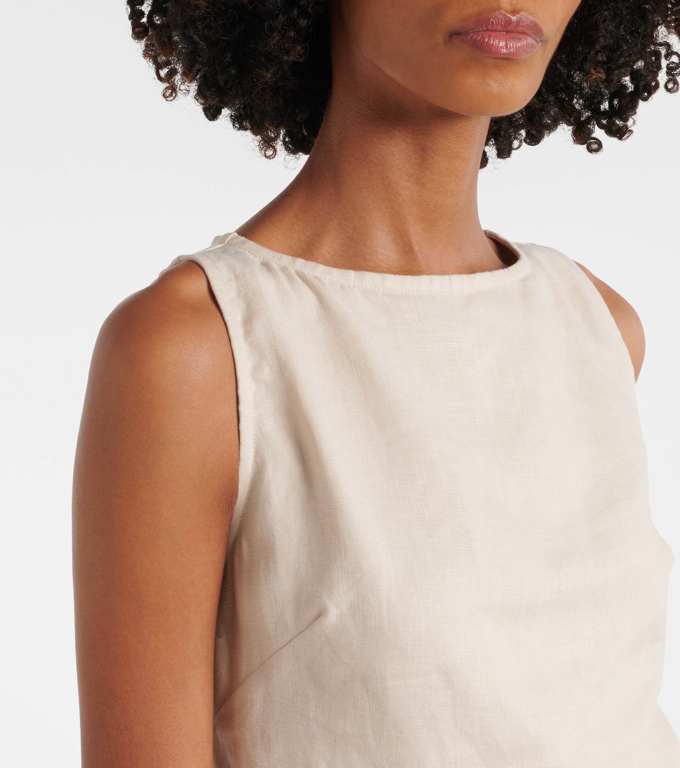 Faithfull Lui belted linen minidress thumbnail