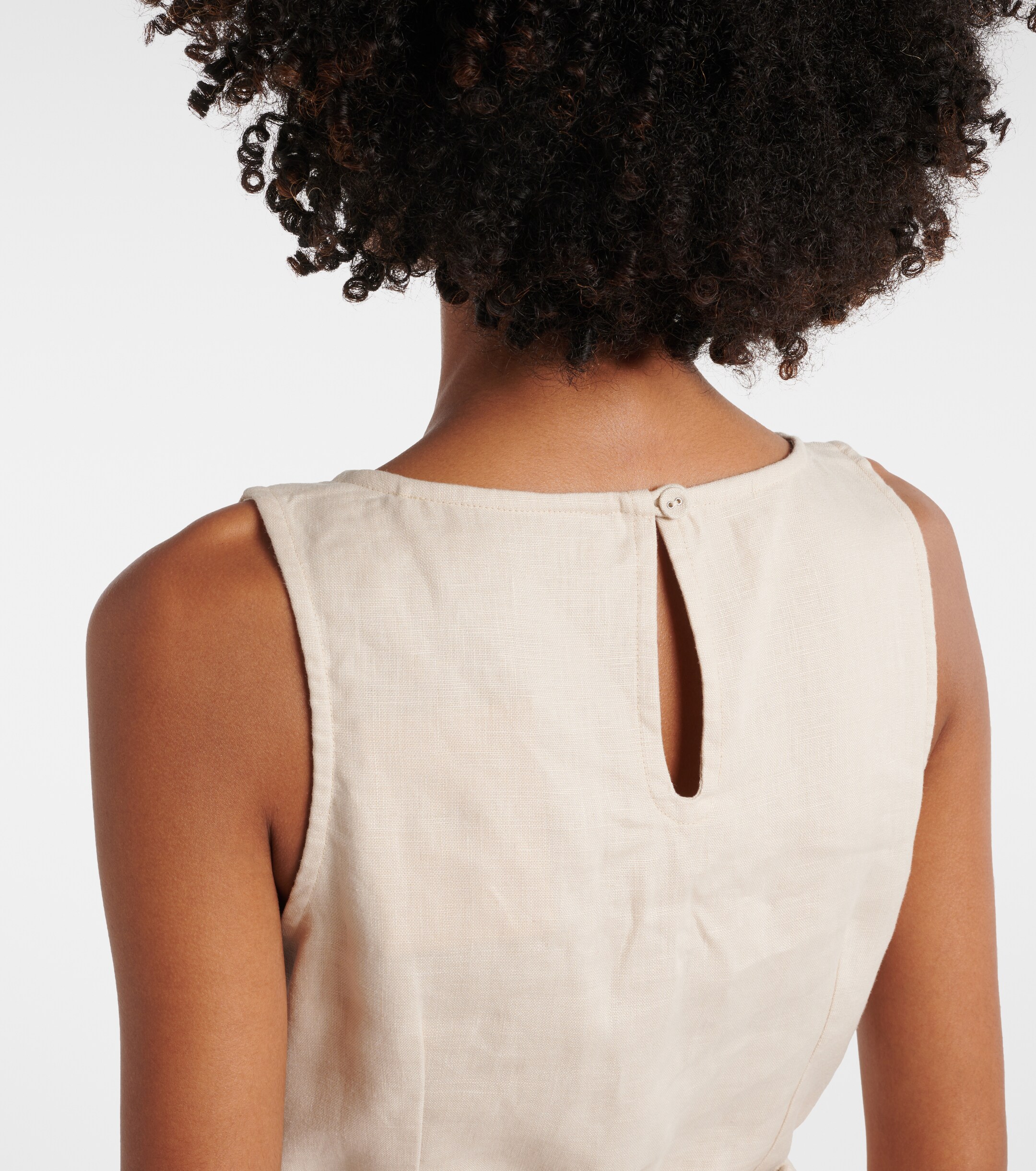 Faithfull Lui belted linen minidress thumbnail