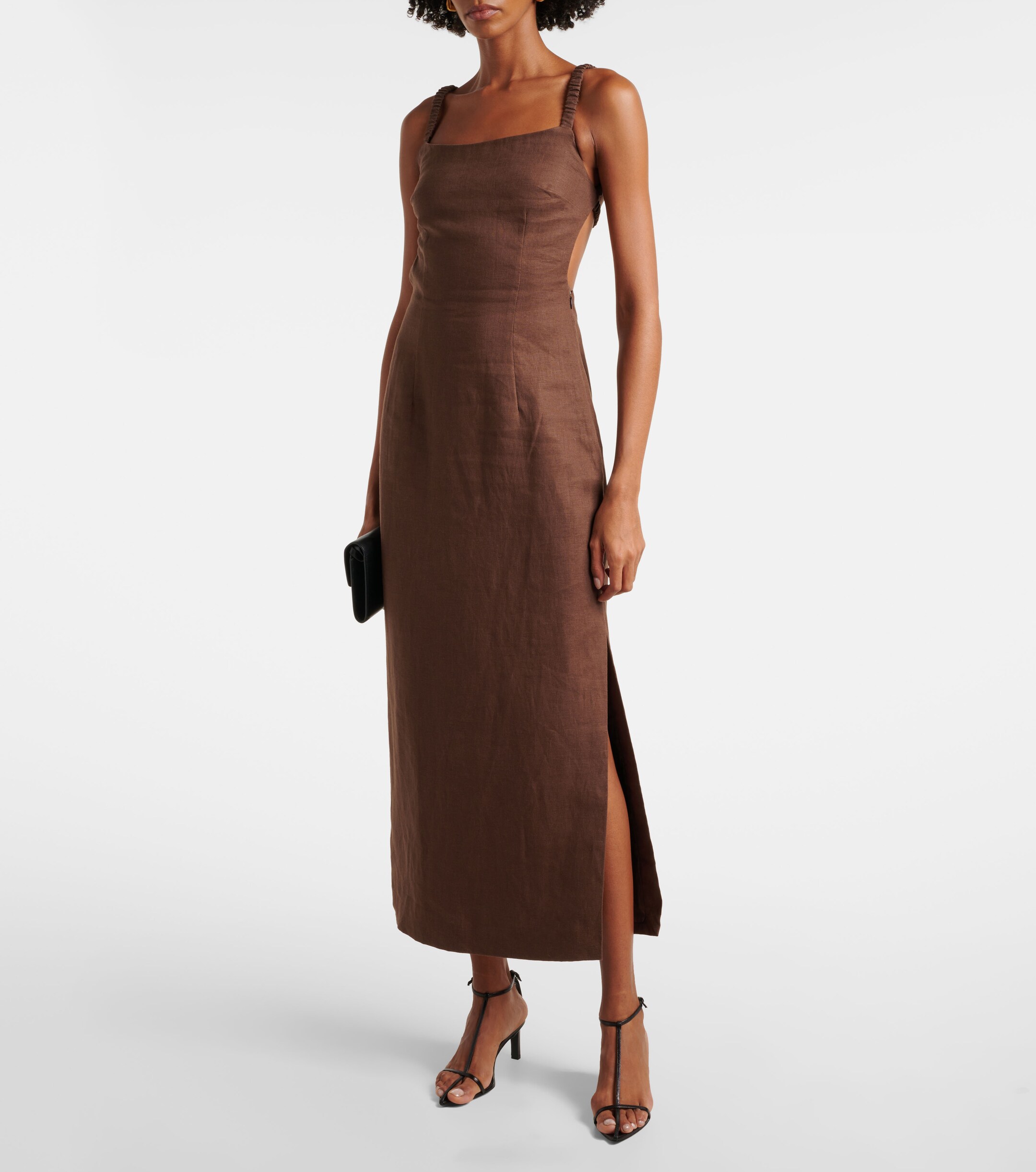 SIR. - Linen midi dress | Plush