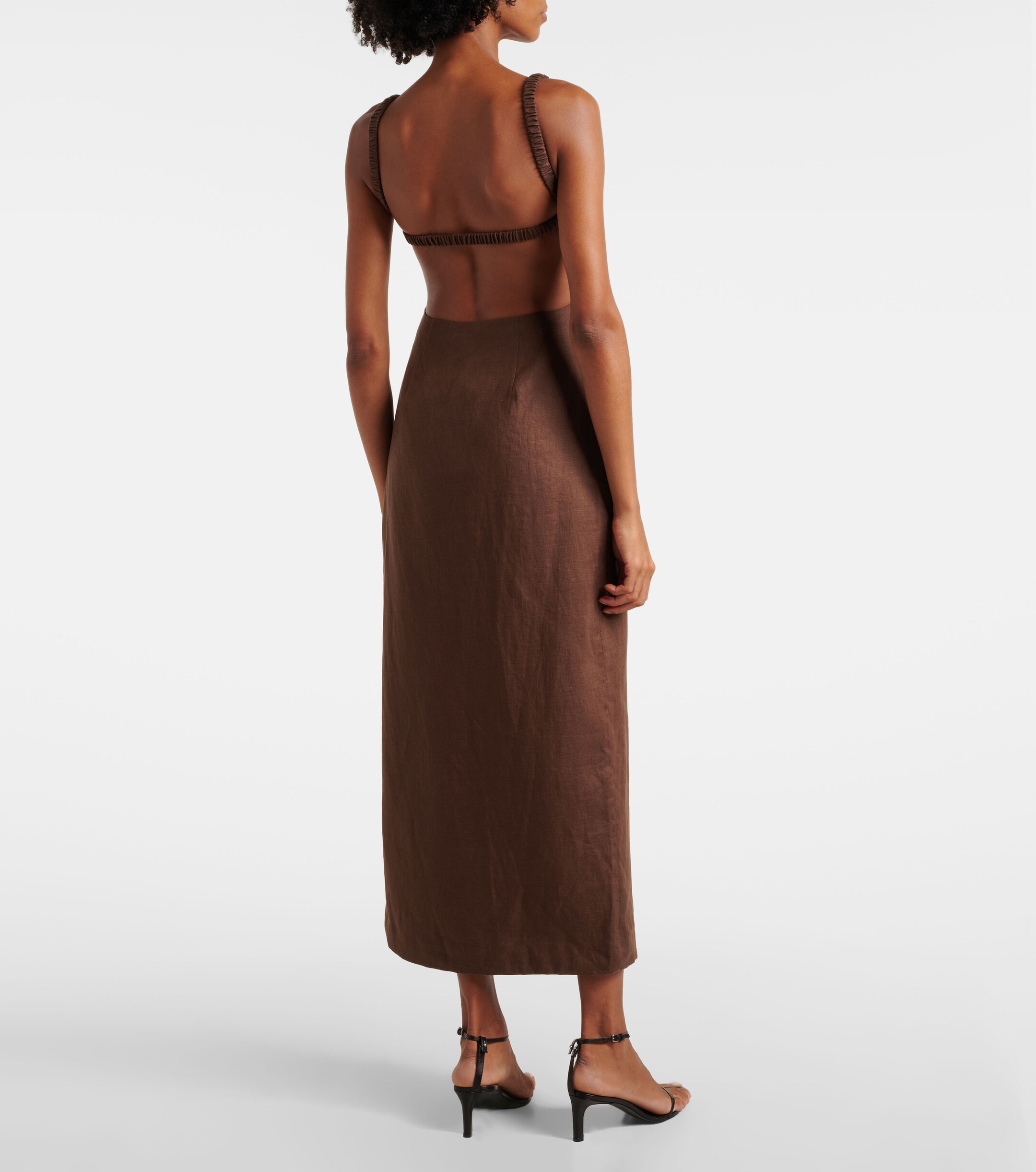 SIR. - Linen midi dress | Plush
