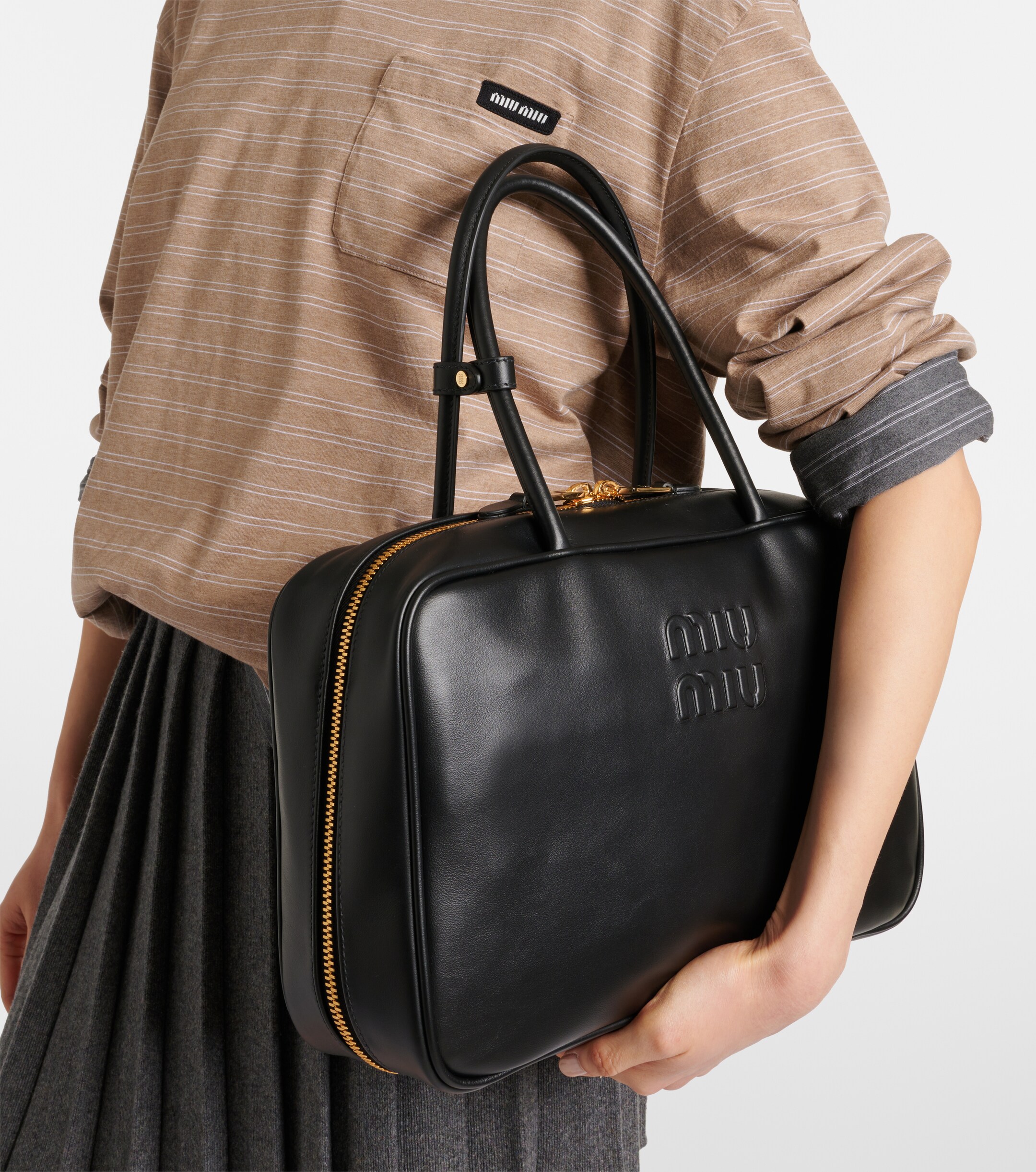 Miu Miu Medium leather tote bag
