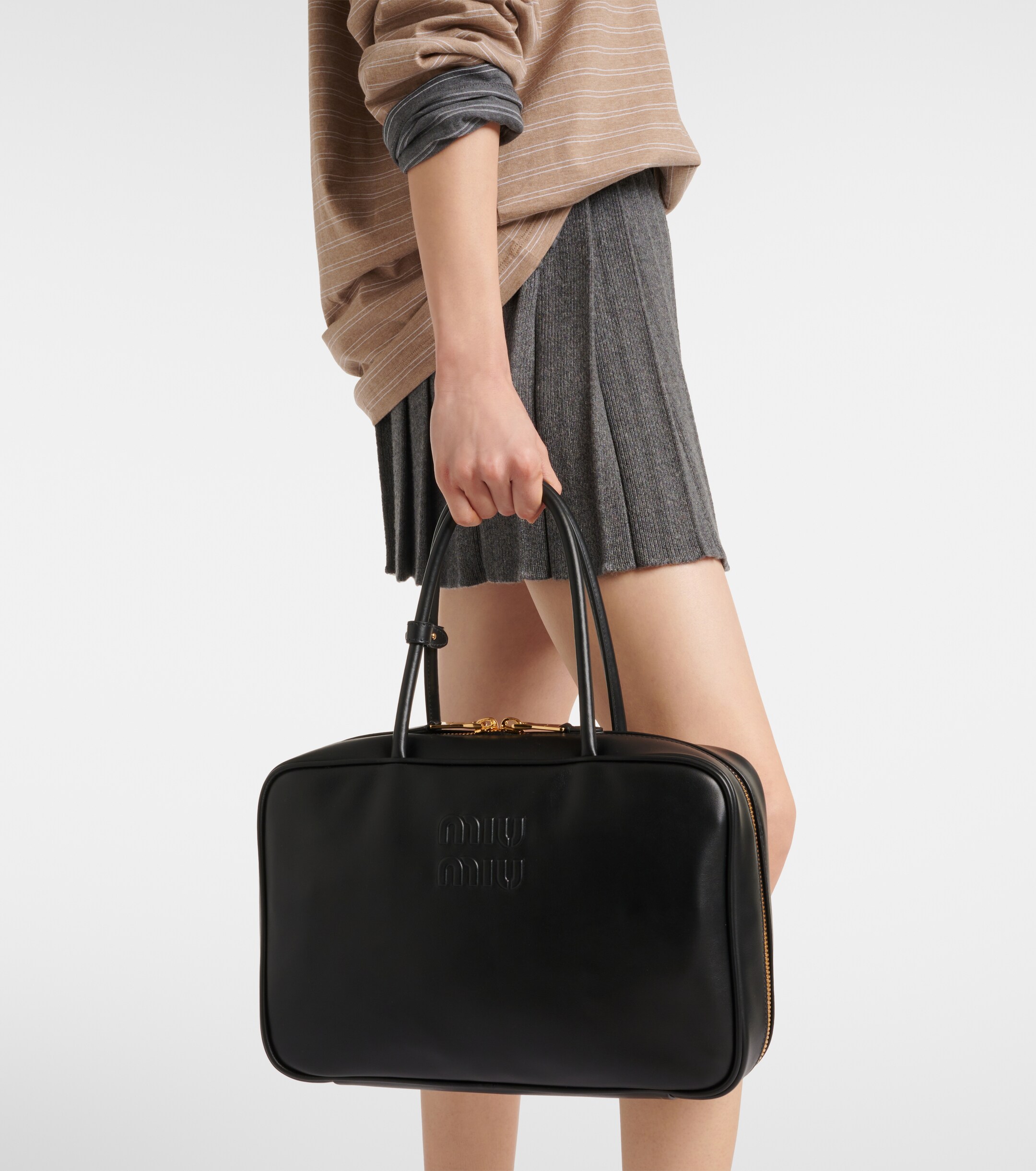 Miu Miu Medium leather tote bag