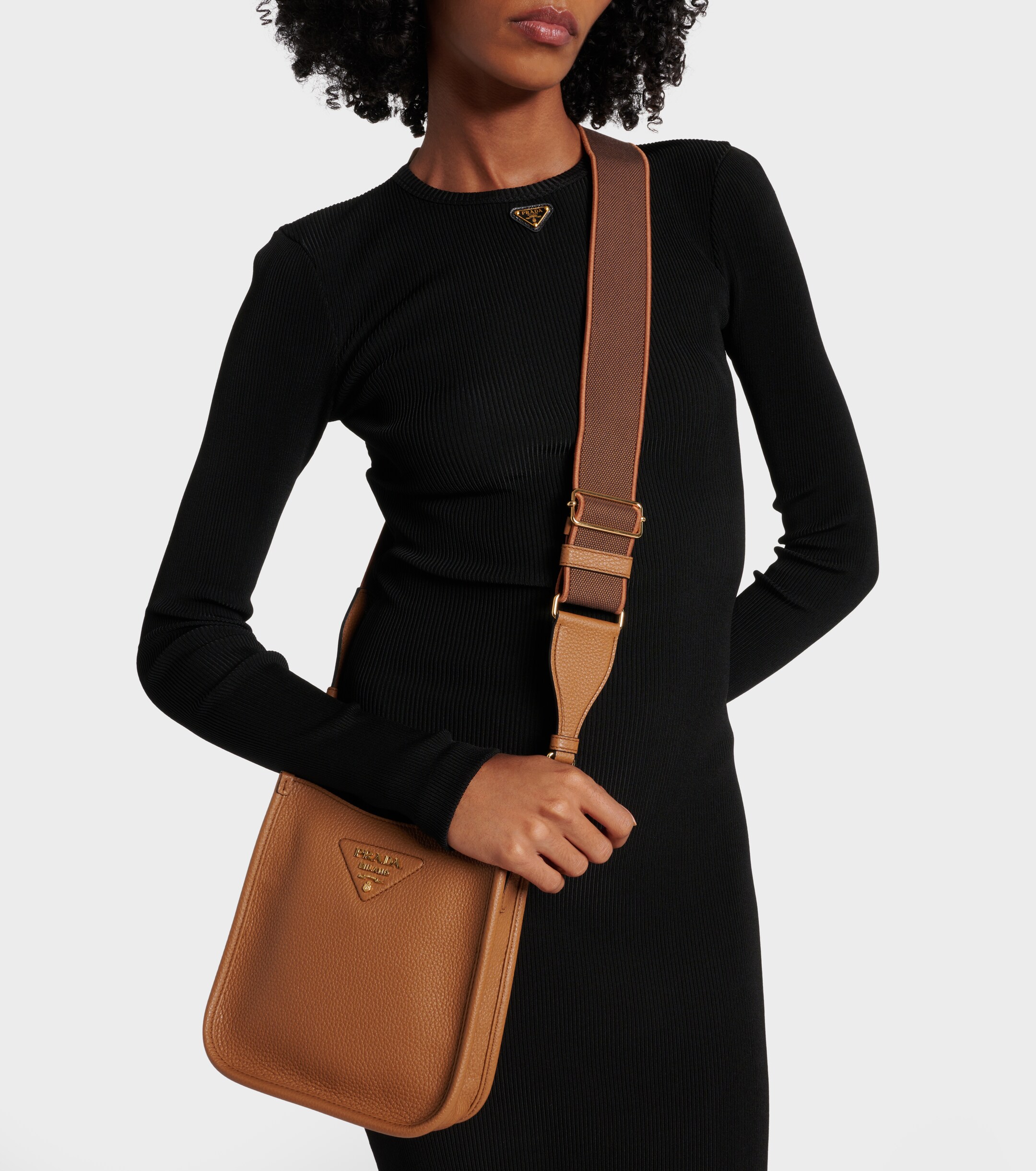 Prada Mini leather shoulder bag