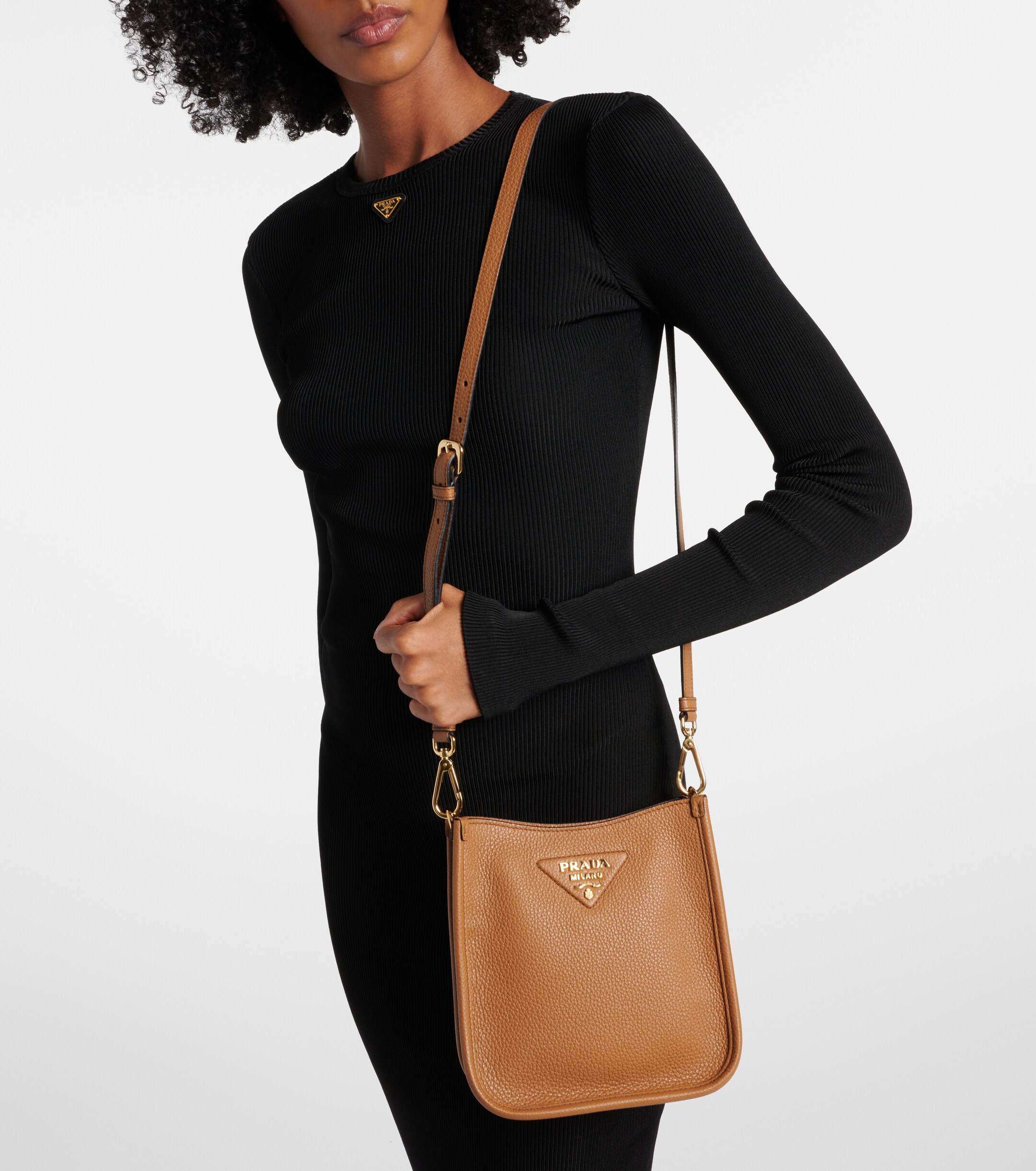 Prada Mini leather shoulder bag