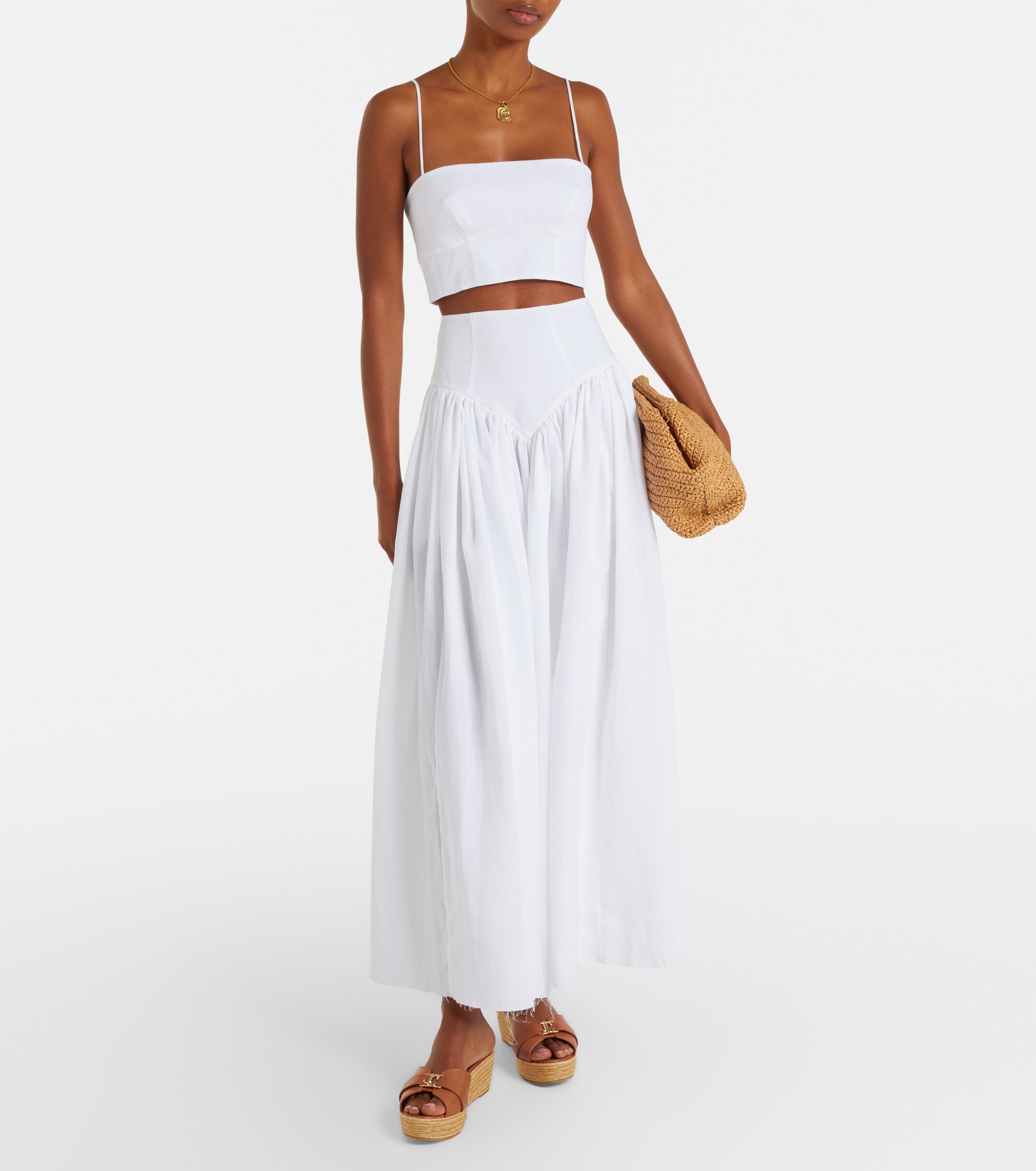 JIMMY CHOO Leda leather espadrille wedges thumbnail