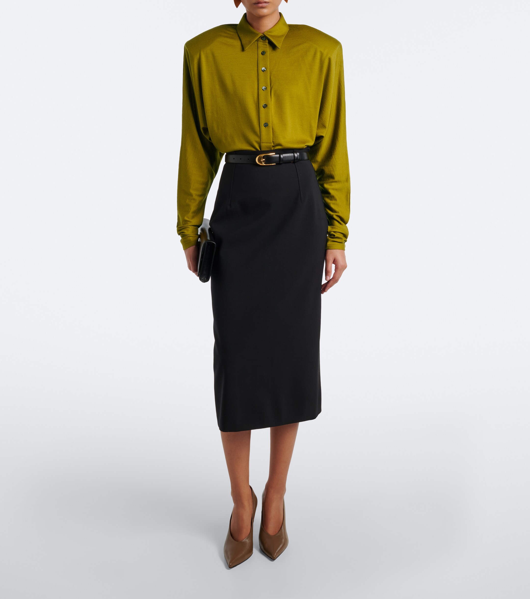 Mugler Mugler Wool-blend bodysuit