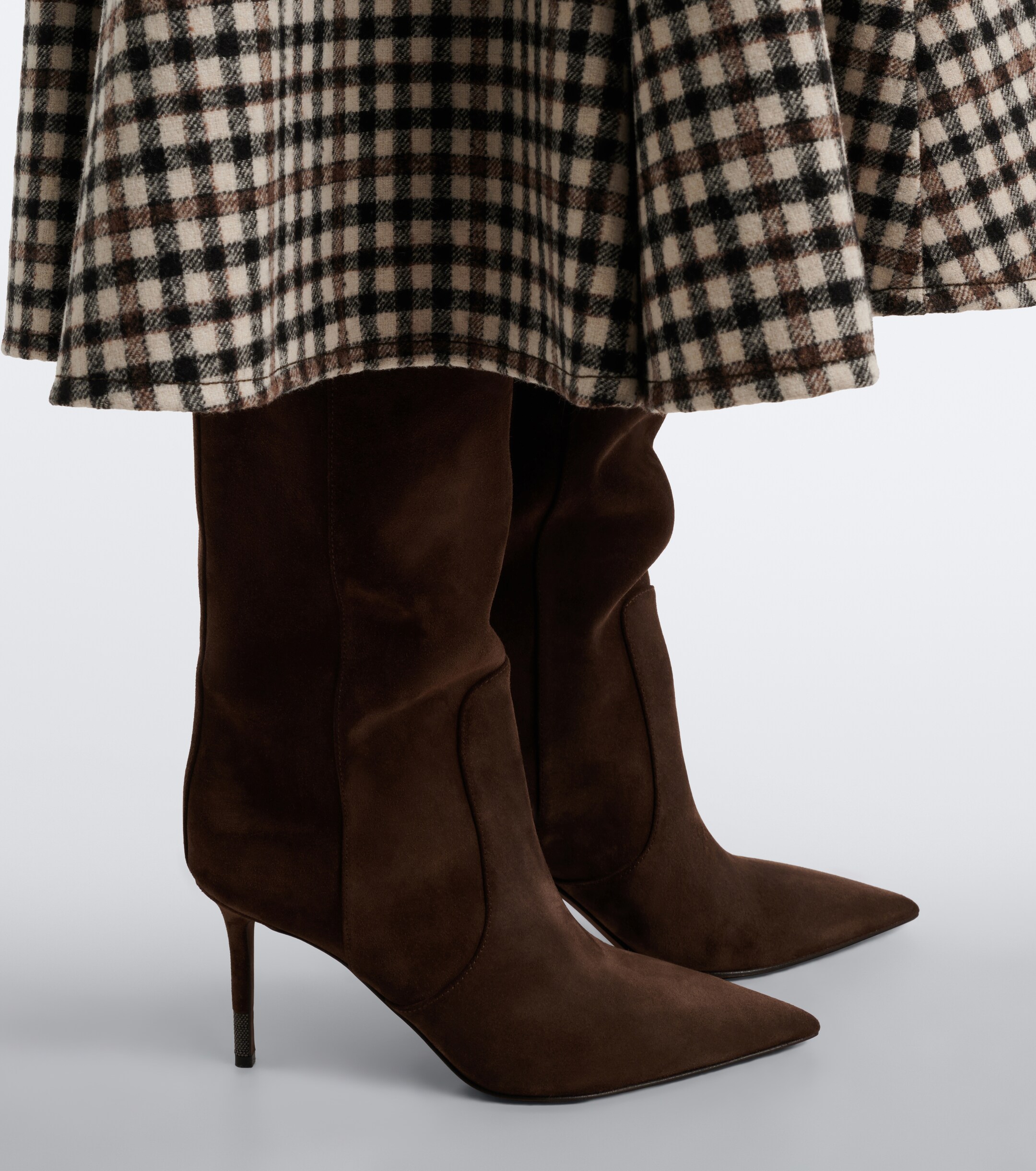 Brunello Cucinelli Brunello Cucinelli Monili beadsuede knee-high boots