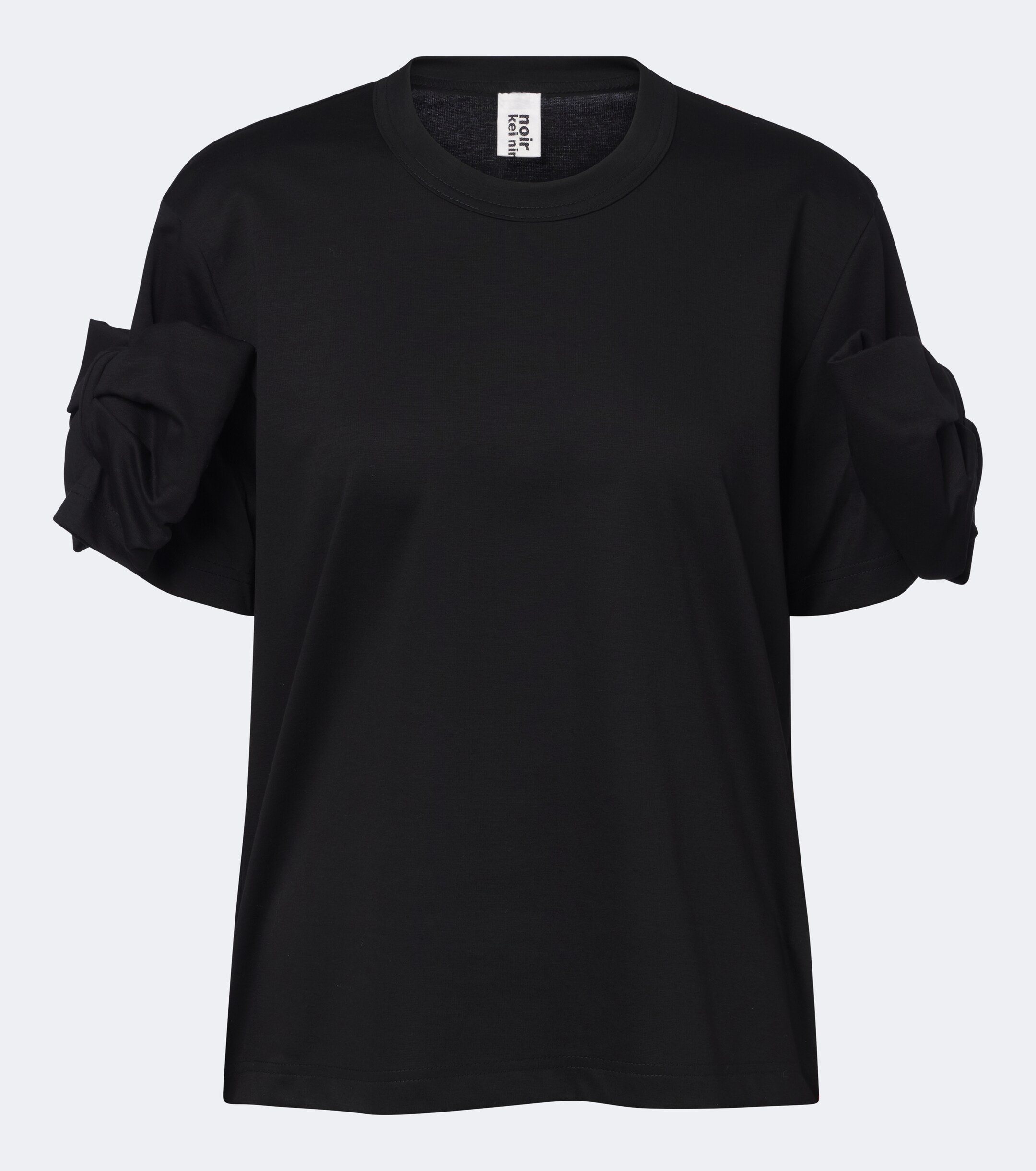 Noir Kei Ninomiya Noir Kei Ninomiya Bow-detail cotton jersey T-shirt