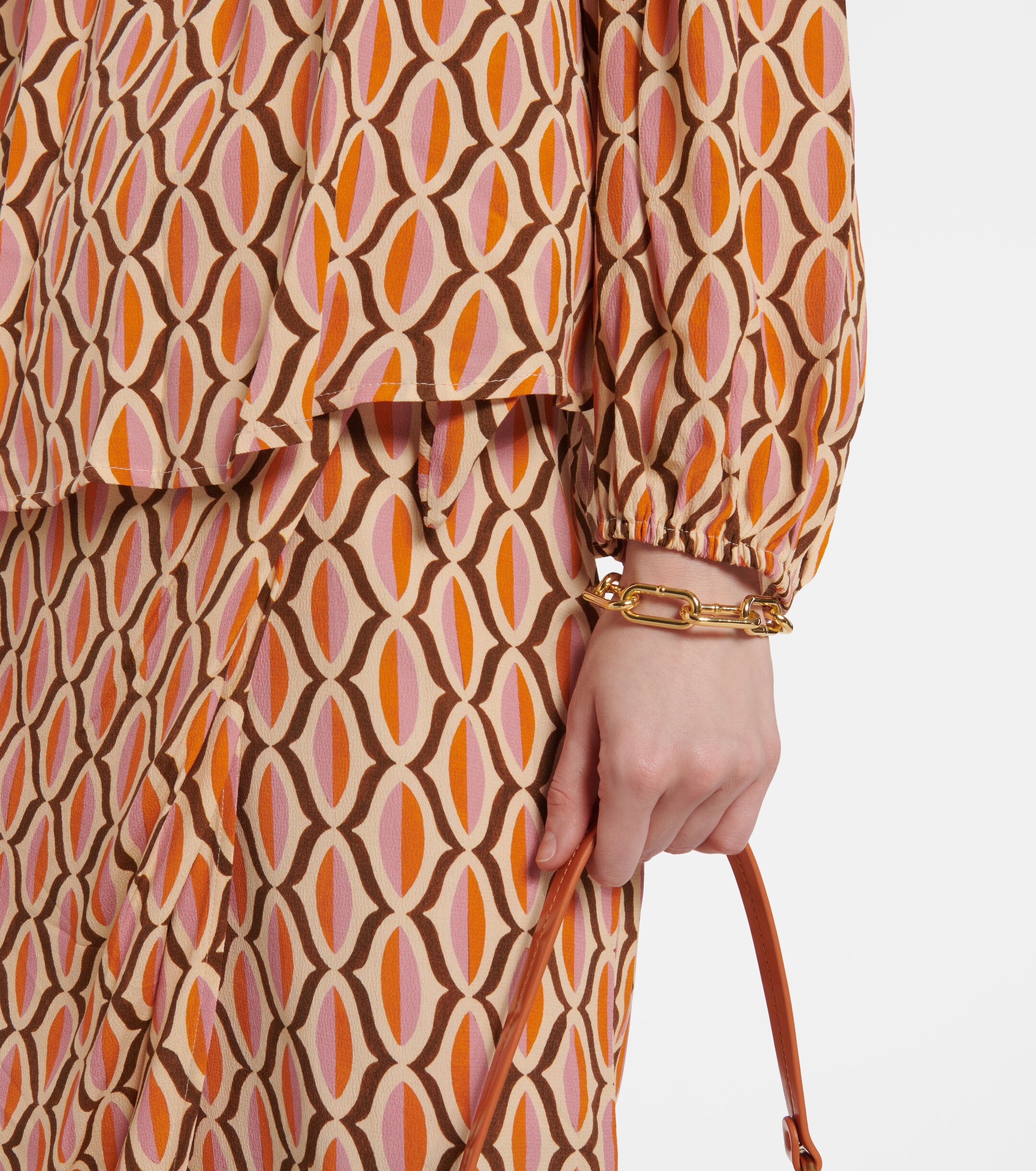 Velvet Laura printed crêpe blouse thumbnail