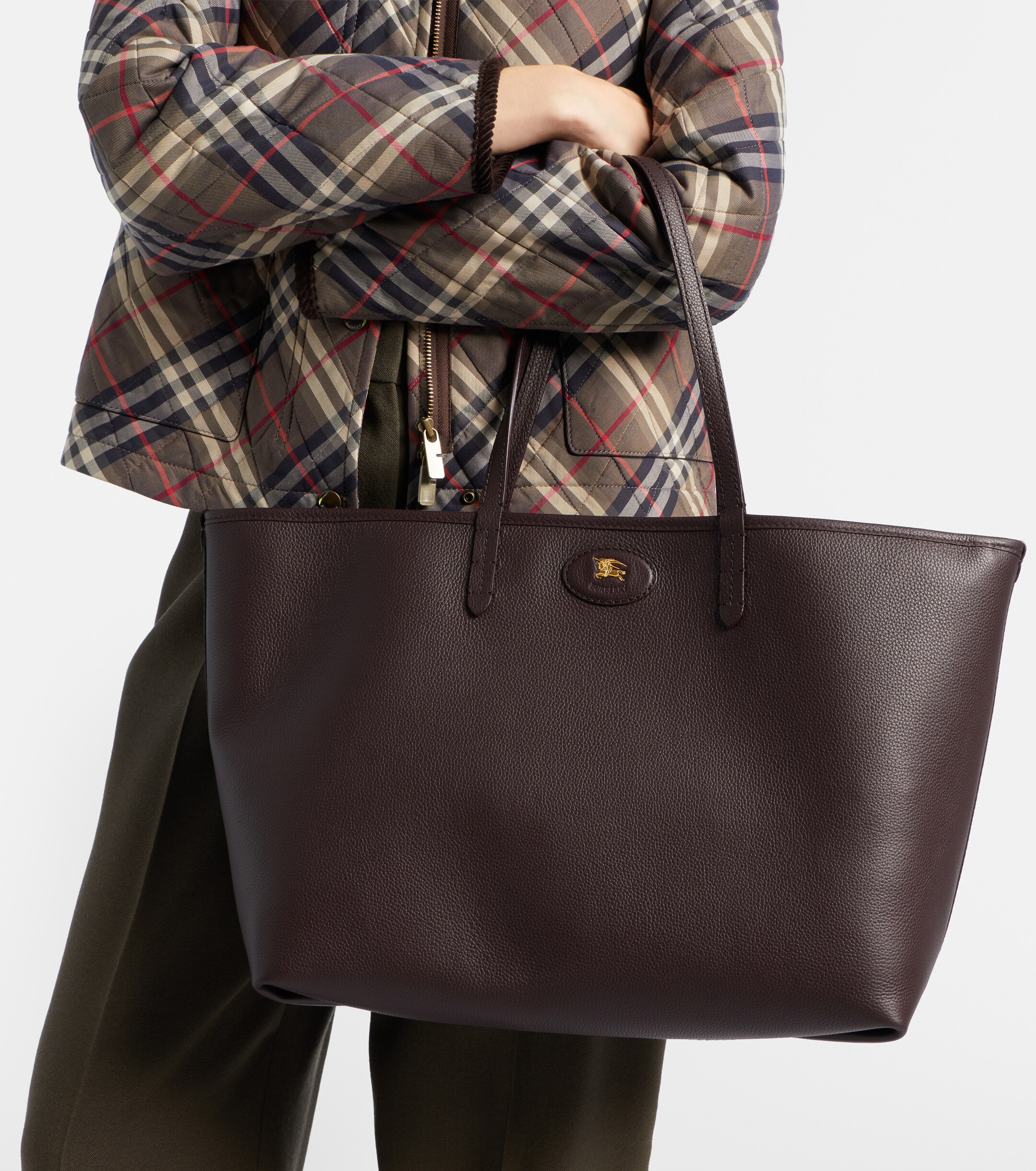 Burberry Reversible Burberry Check Medium leather tote bag
