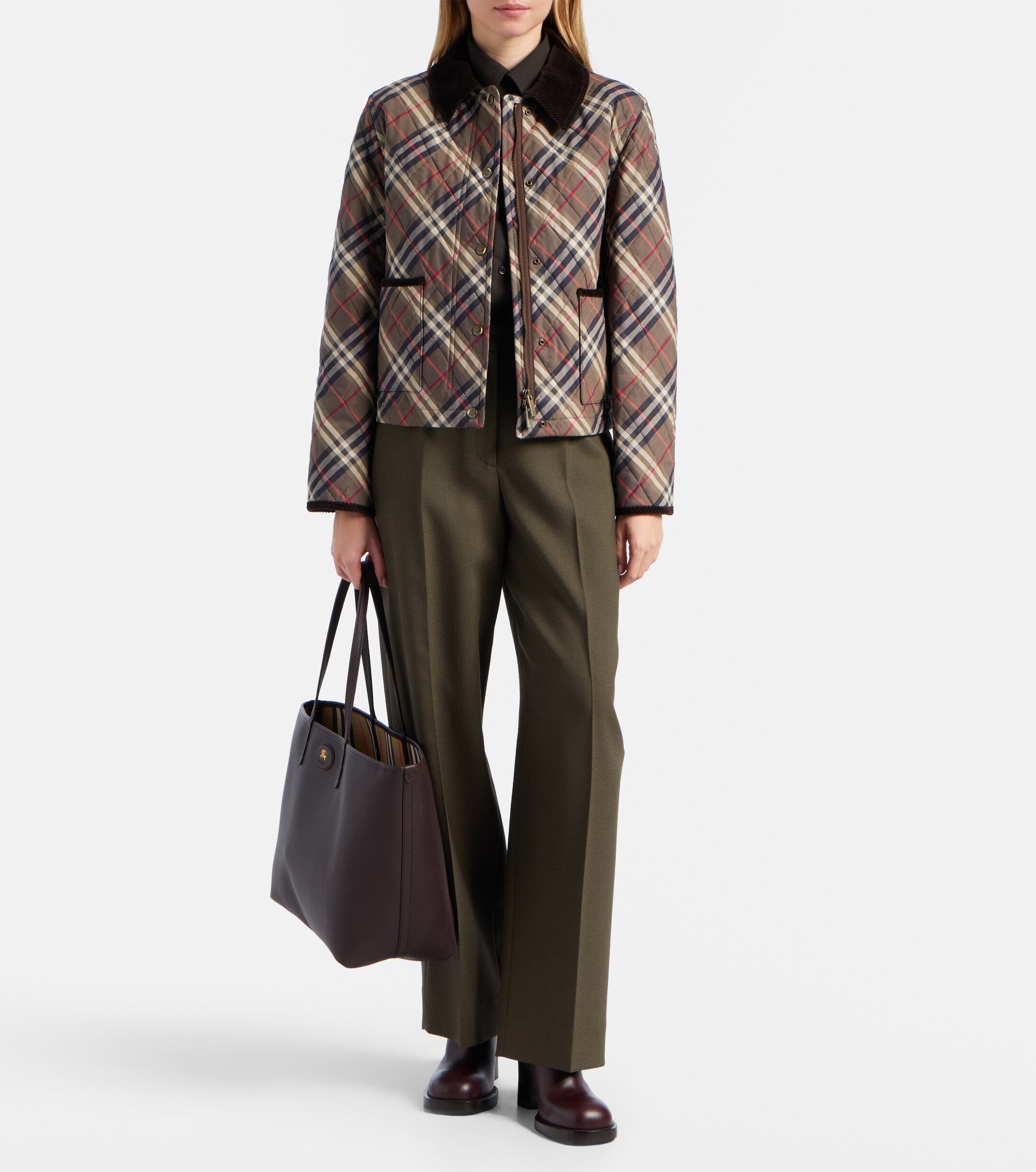 Burberry Reversible Burberry Check Medium leather tote bag