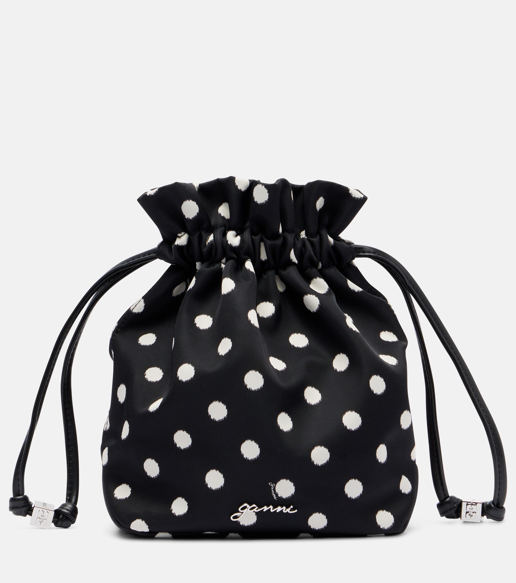 GANNI Bou polka-dot pouch