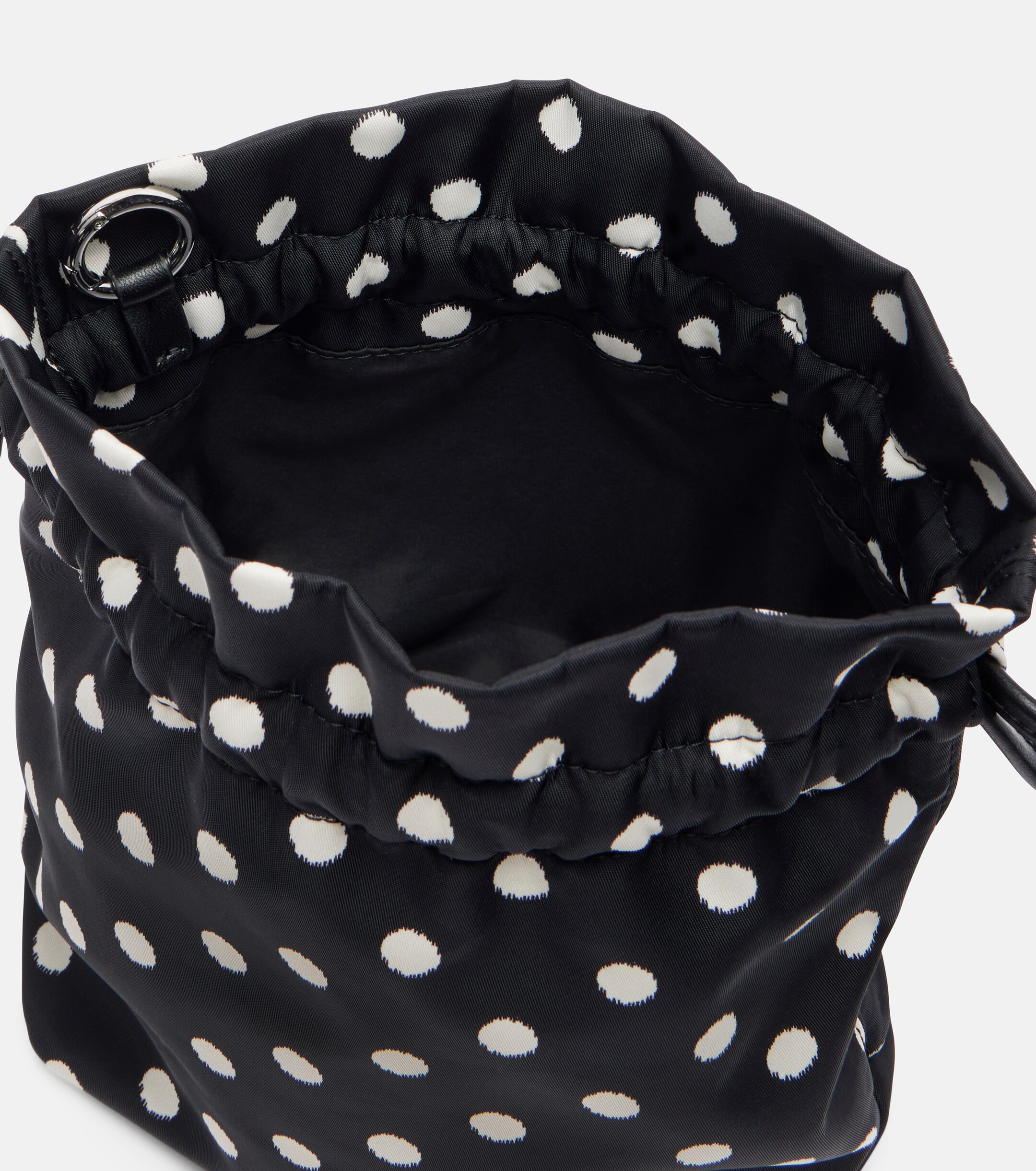 GANNI Bou polka-dot pouch