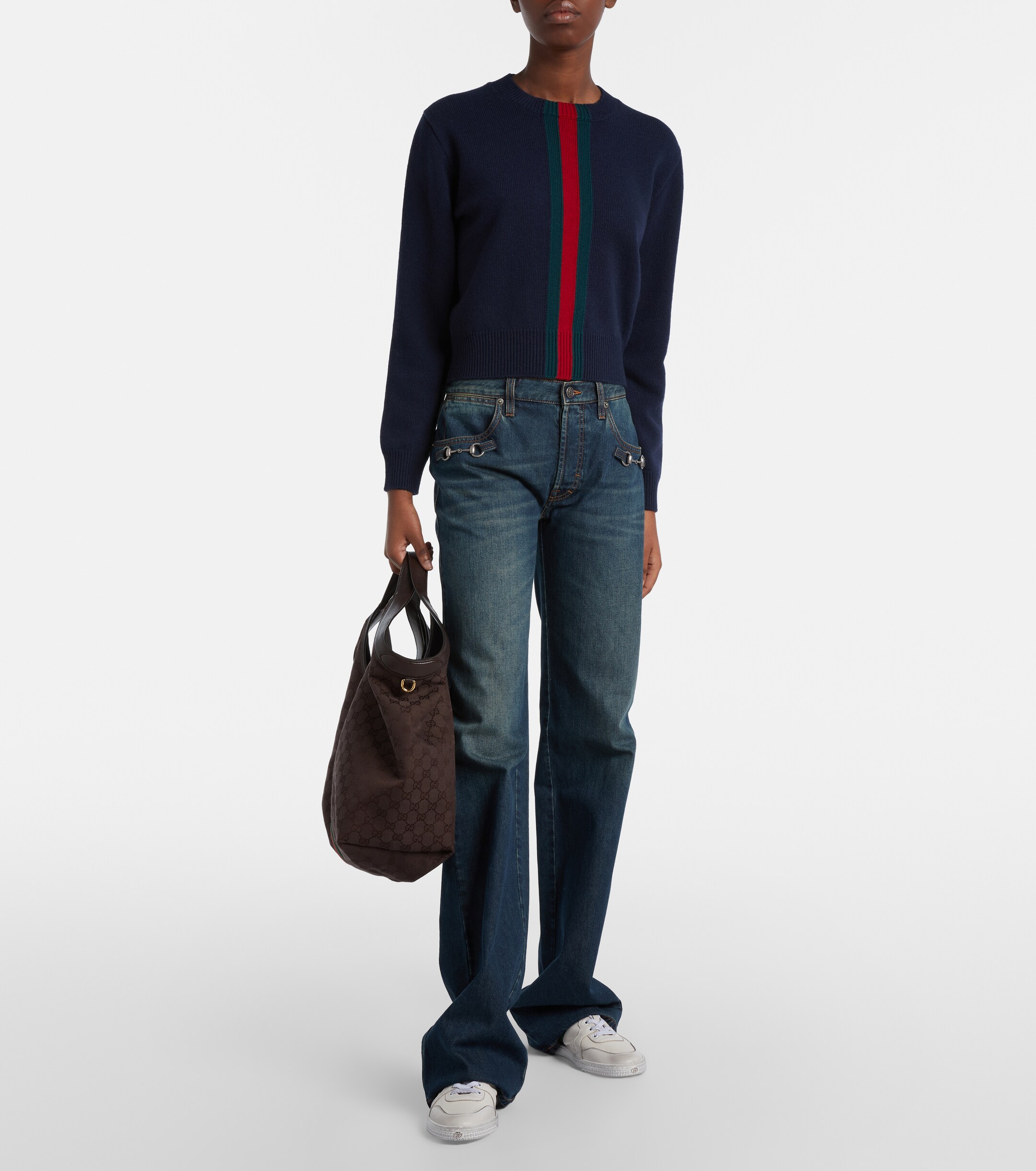 Gucci Gucci Giglio Large GG Canvas tote bag
