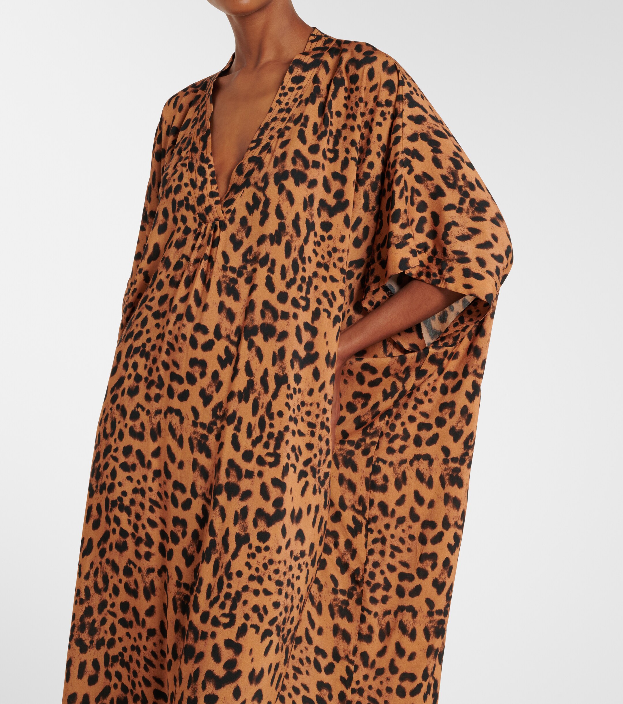 Melissa Odabash Melissa Odabash Vanessa leopard-print kaftan