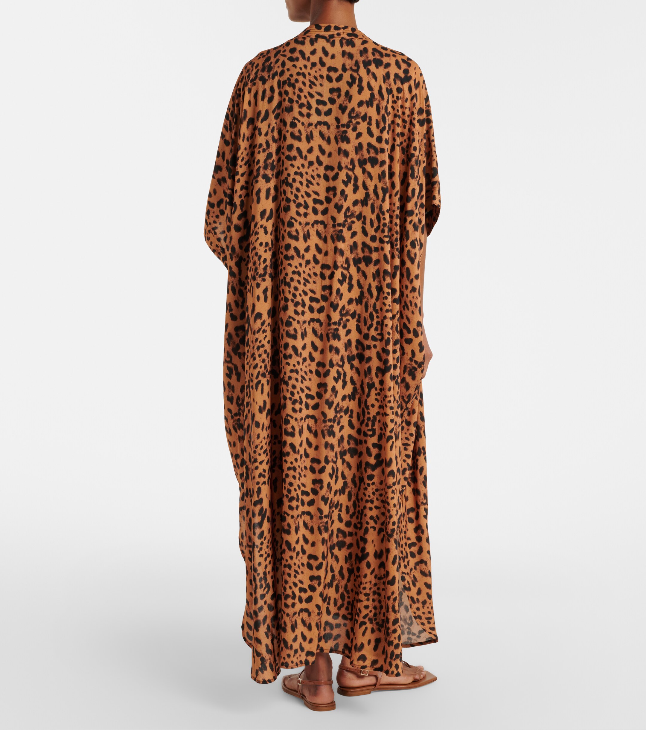 Melissa Odabash Melissa Odabash Vanessa leopard-print kaftan