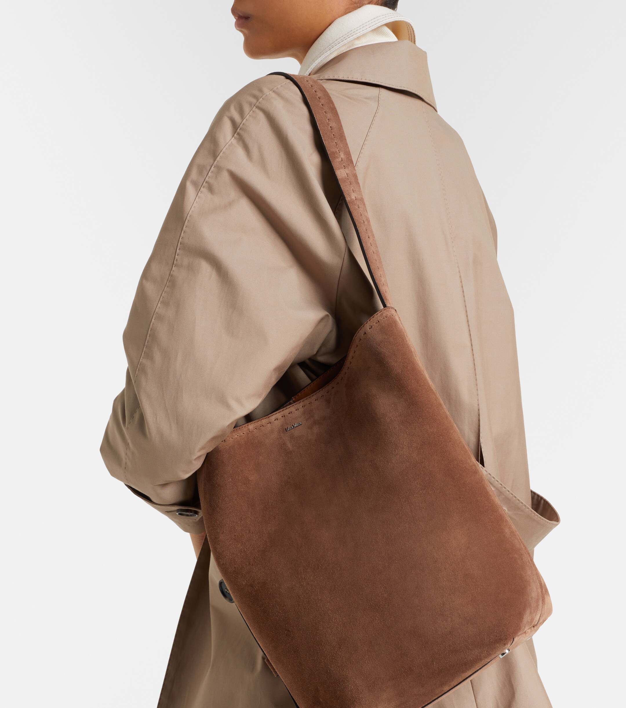 Max Mara Medium suede bucket bag