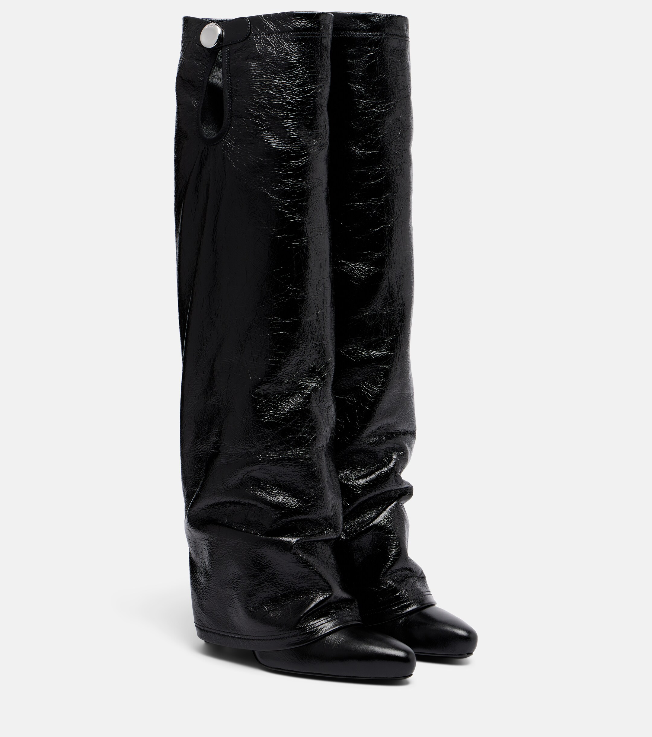 THE ATTICO The Attico Leon patent leather knee-high boots