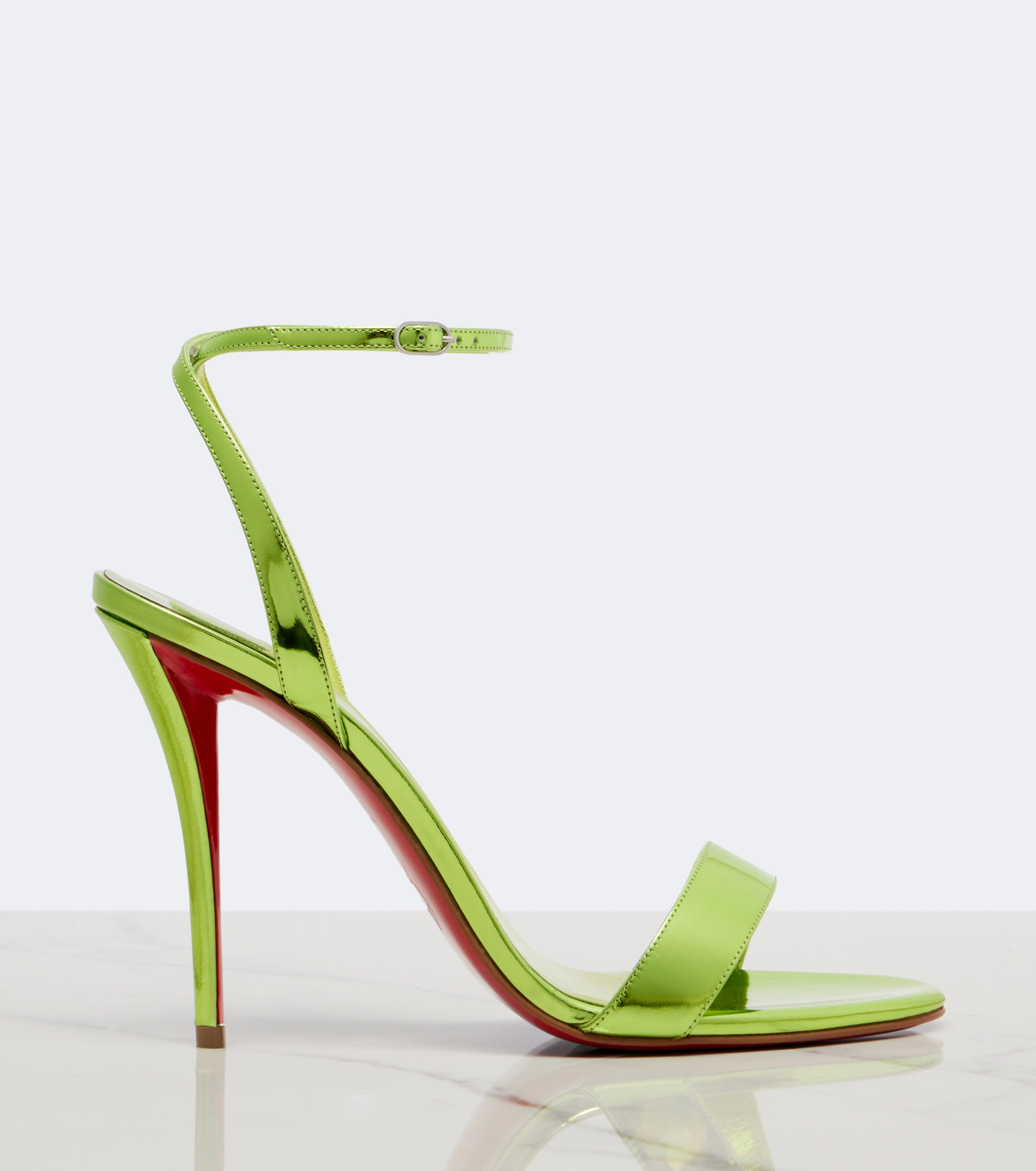 CHRISTIAN LOUBOUTIN Christian Louboutin Miss Z mirrored leather sandals