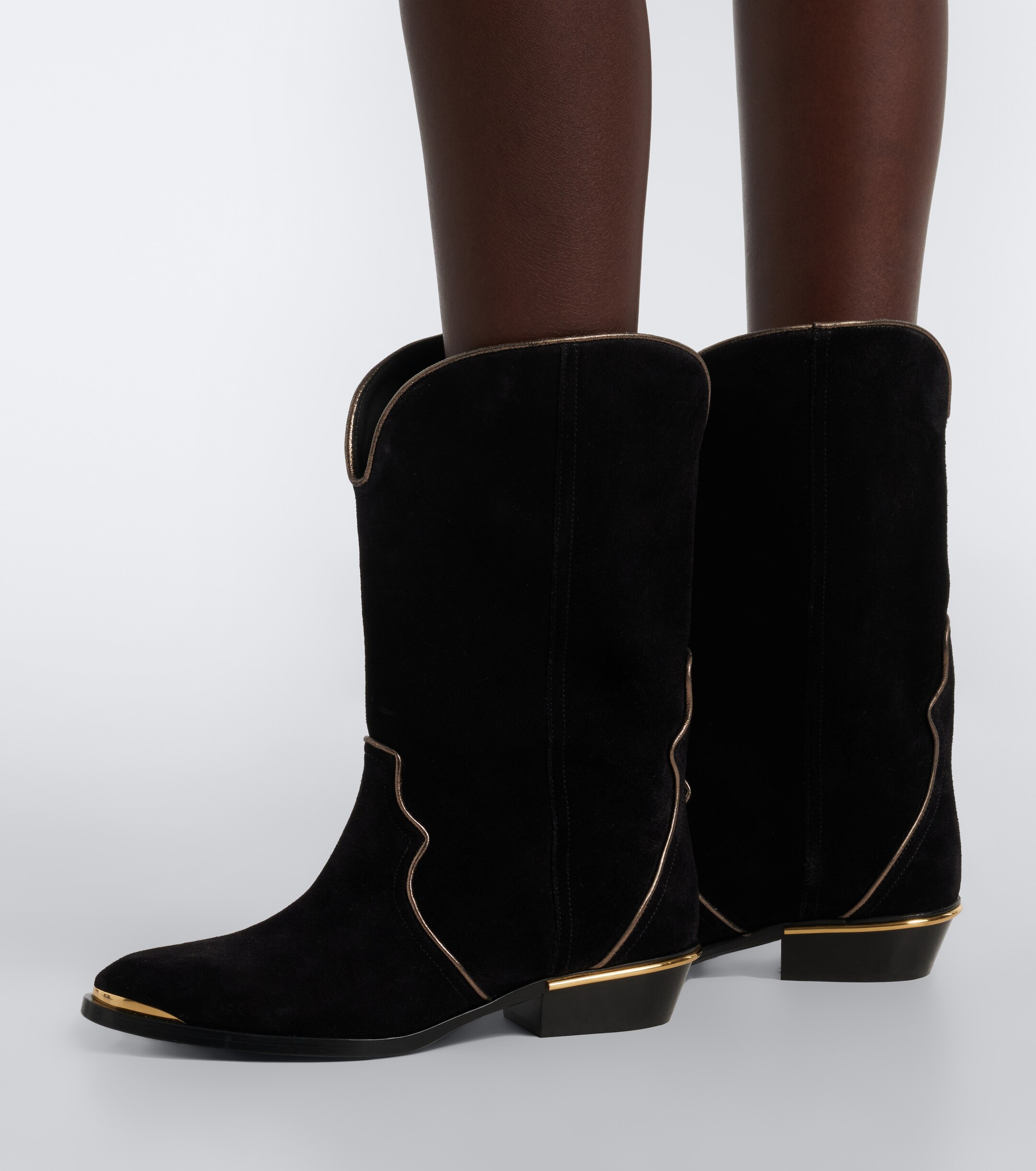 Isabel Marant Isabel Marant Elbini suede cowboy boots
