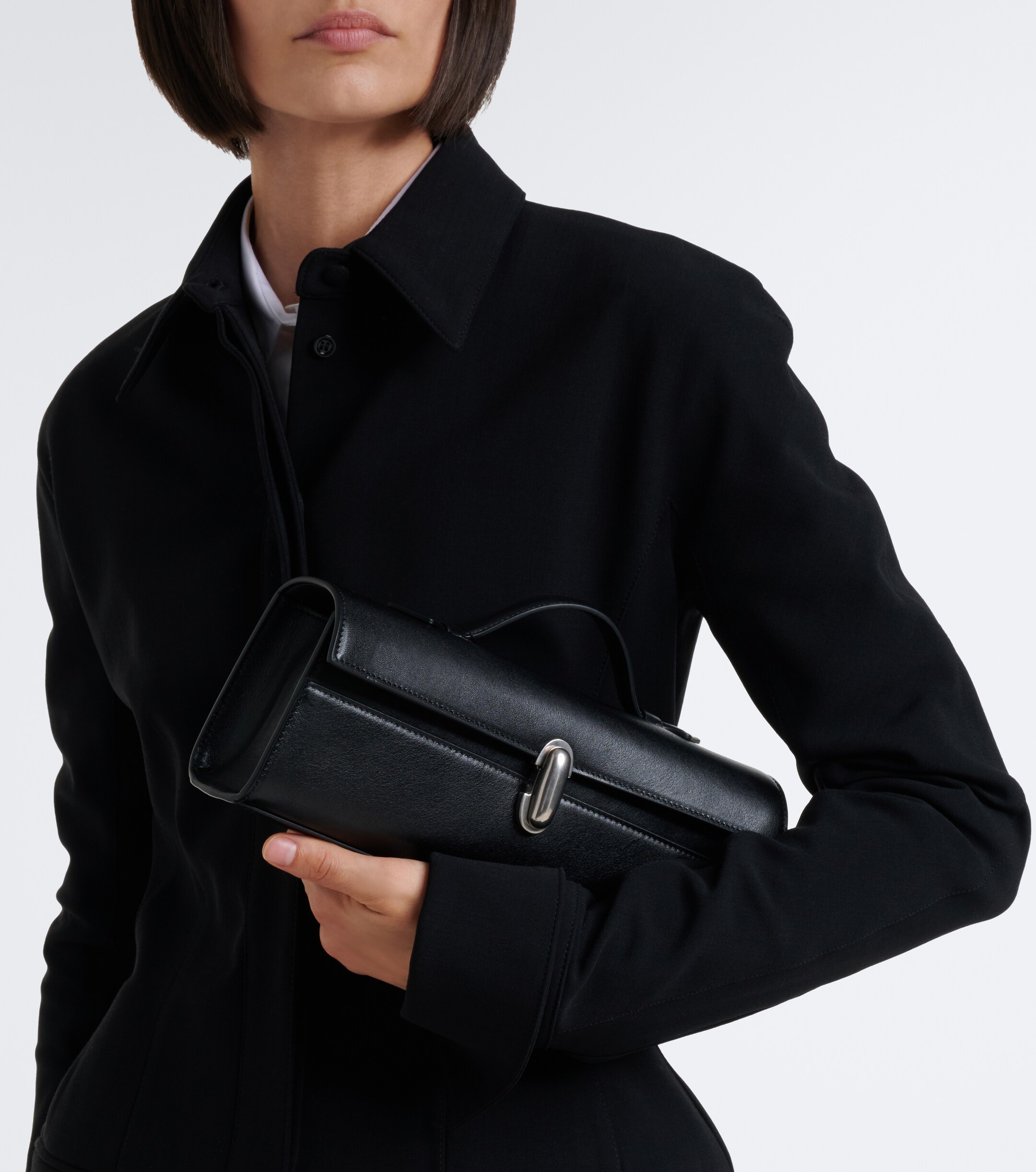 Savette Savette Symmetry Slim Small leather top handle bag