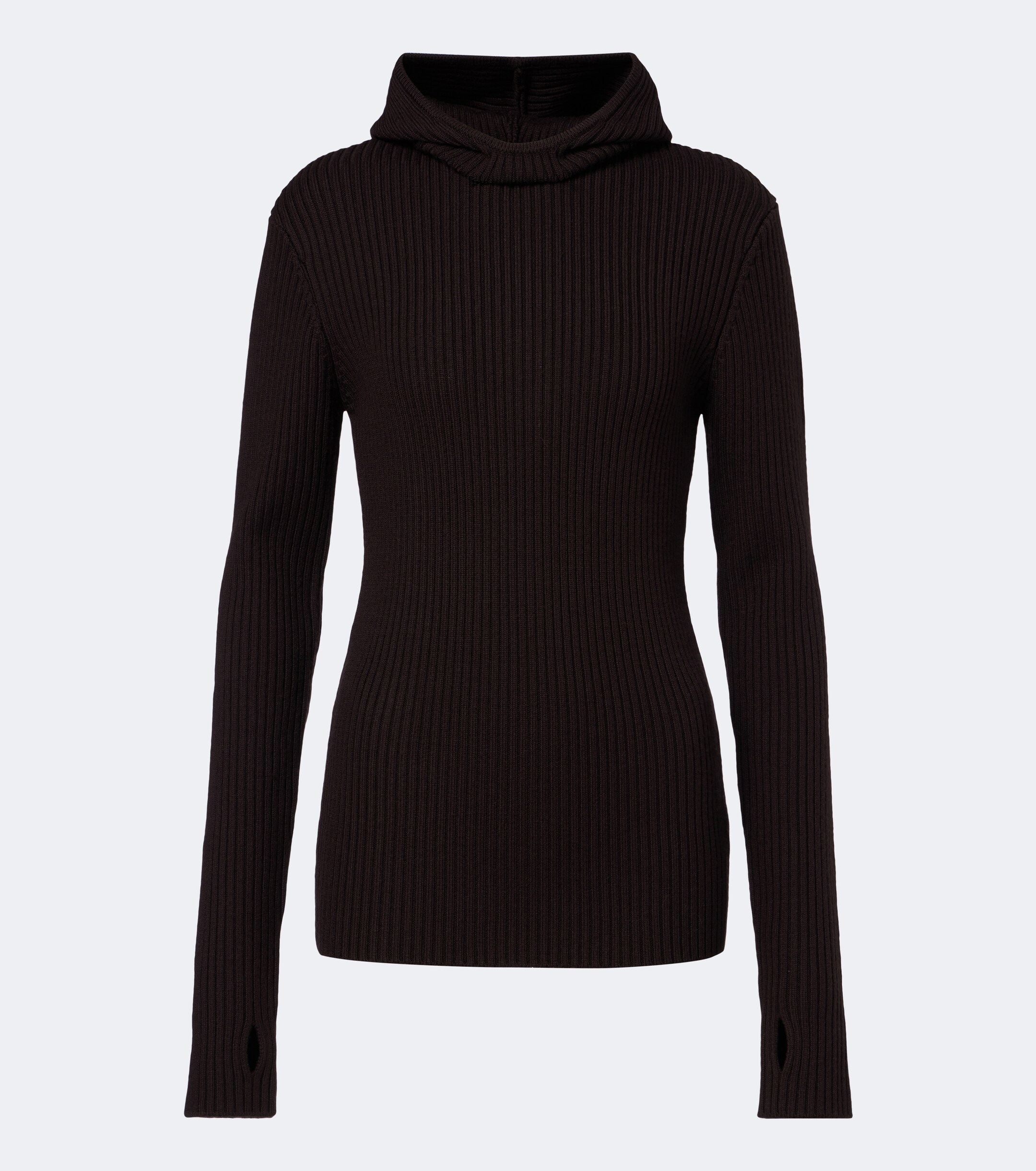 The Frankie Shop The Frankie Shop Larice ribbed-knit hooded wool sweater