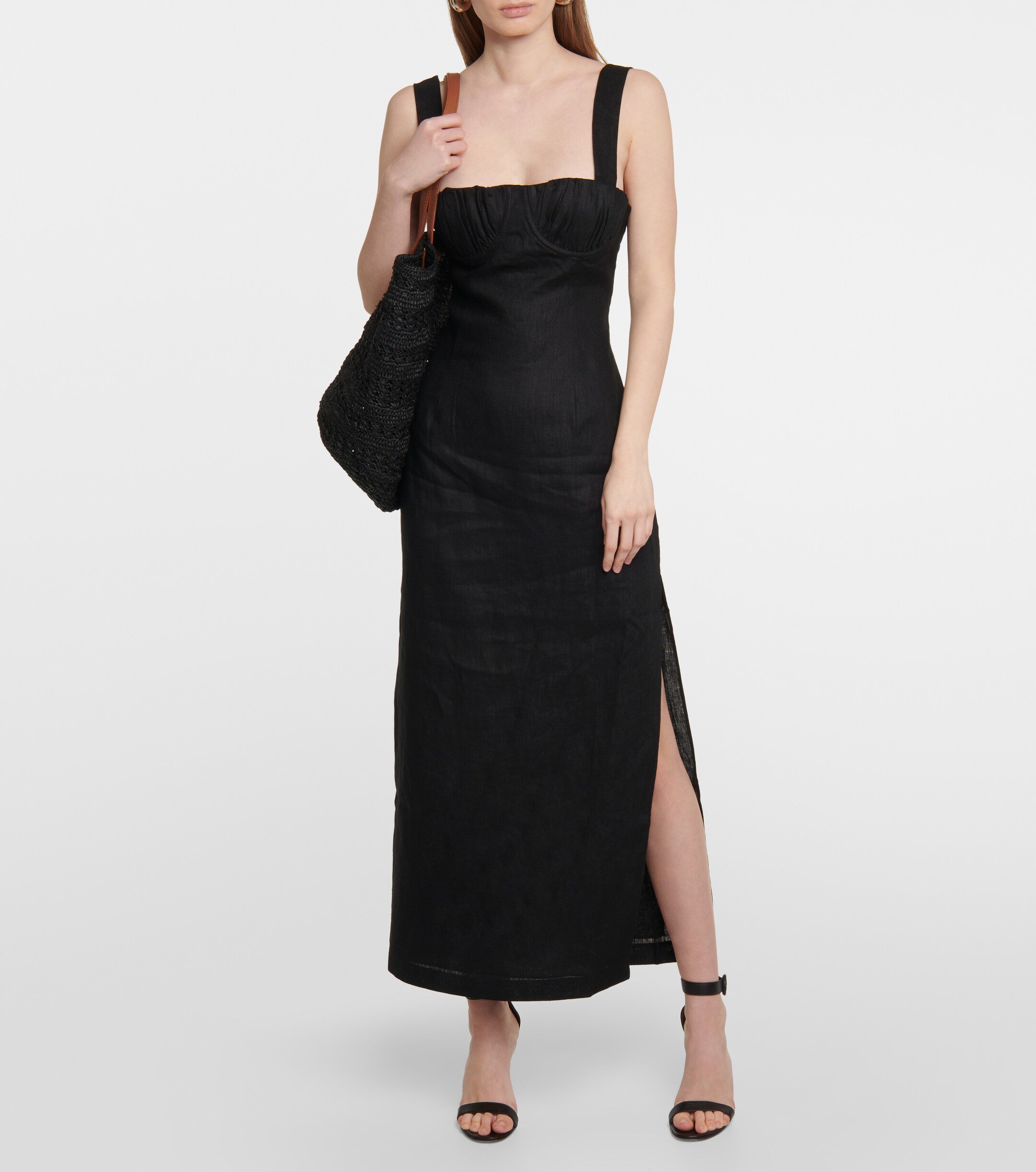 SIR. Bettina linen maxi dress