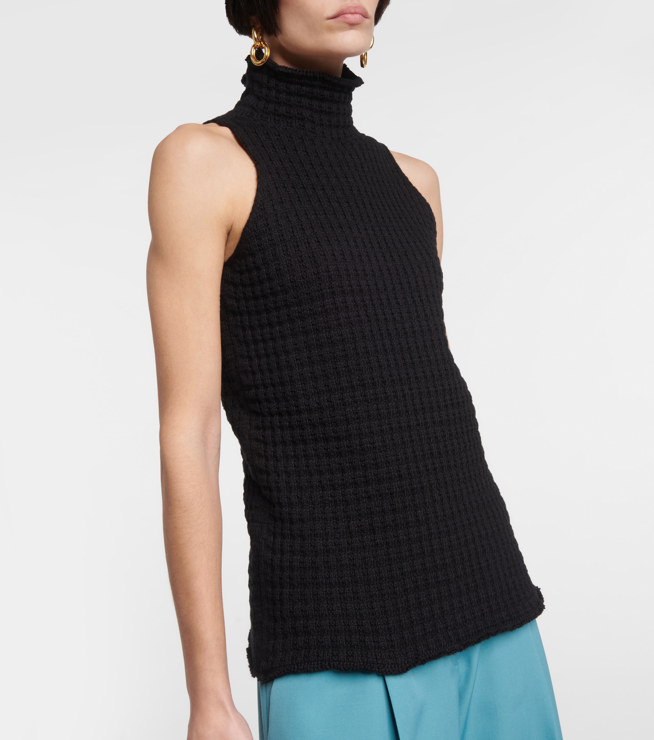 Jil Sander Jil Sander Frayed cotton top