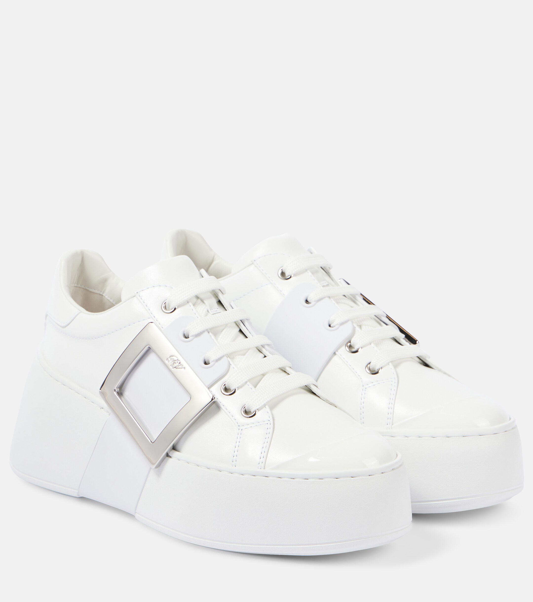 ROGER VIVIER - Viv' Skate leather sneakers | Plush