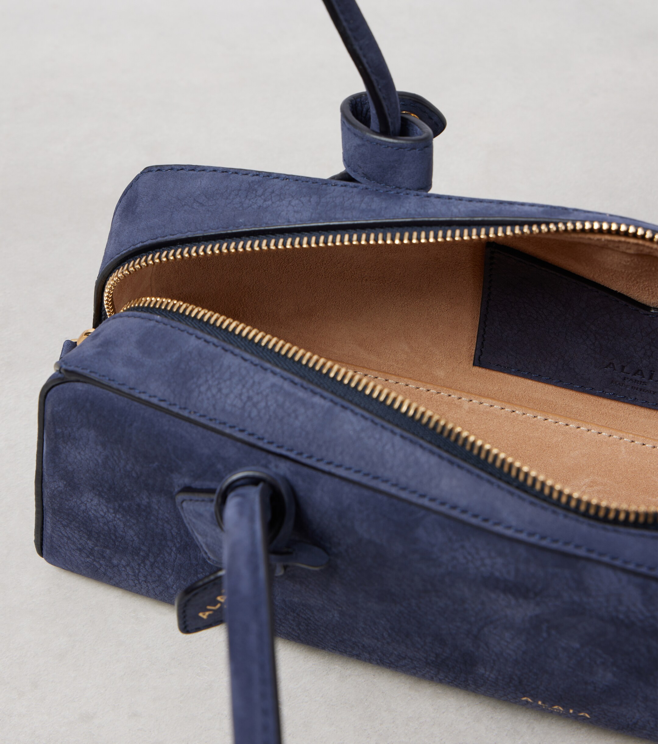 Alaïa Le Teckel suede shoulder bag