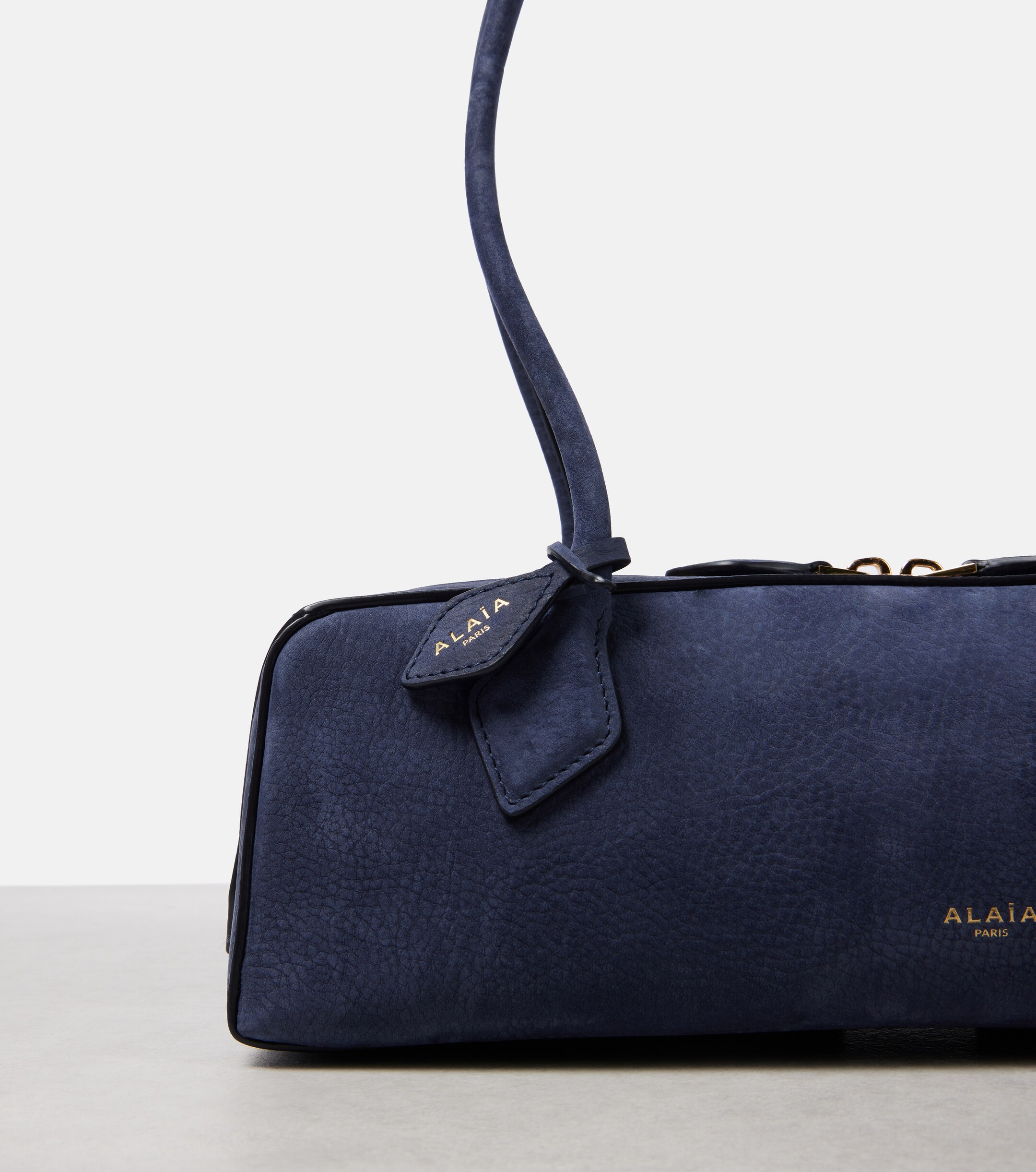 Alaïa Le Teckel suede shoulder bag
