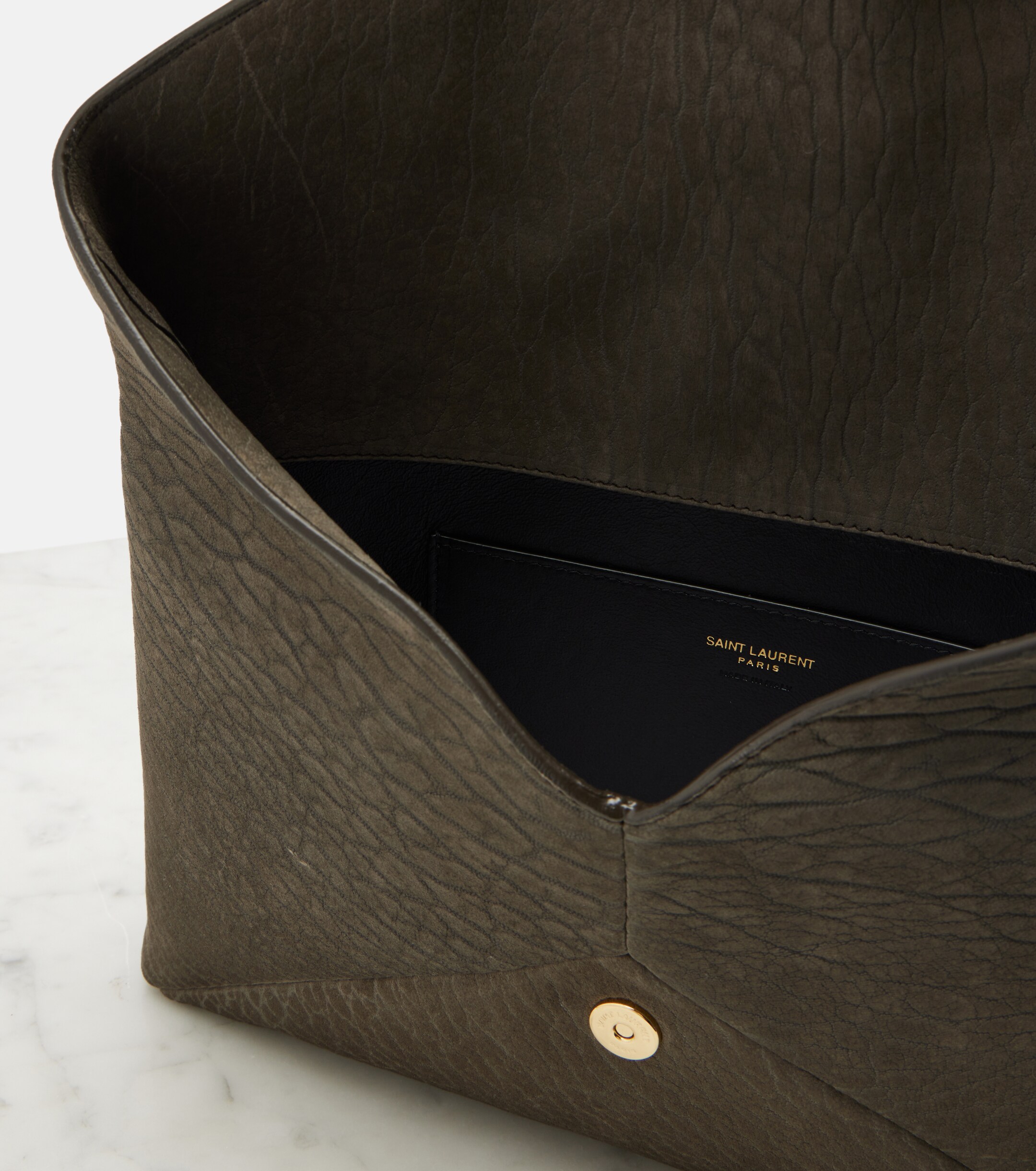 Saint Laurent Cassandre Large leather pouch
