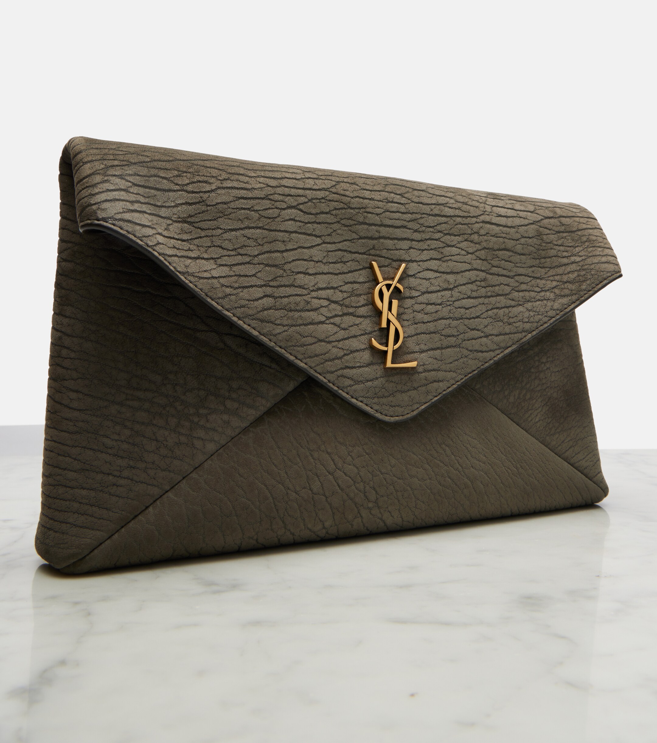 Saint Laurent Cassandre Large leather pouch