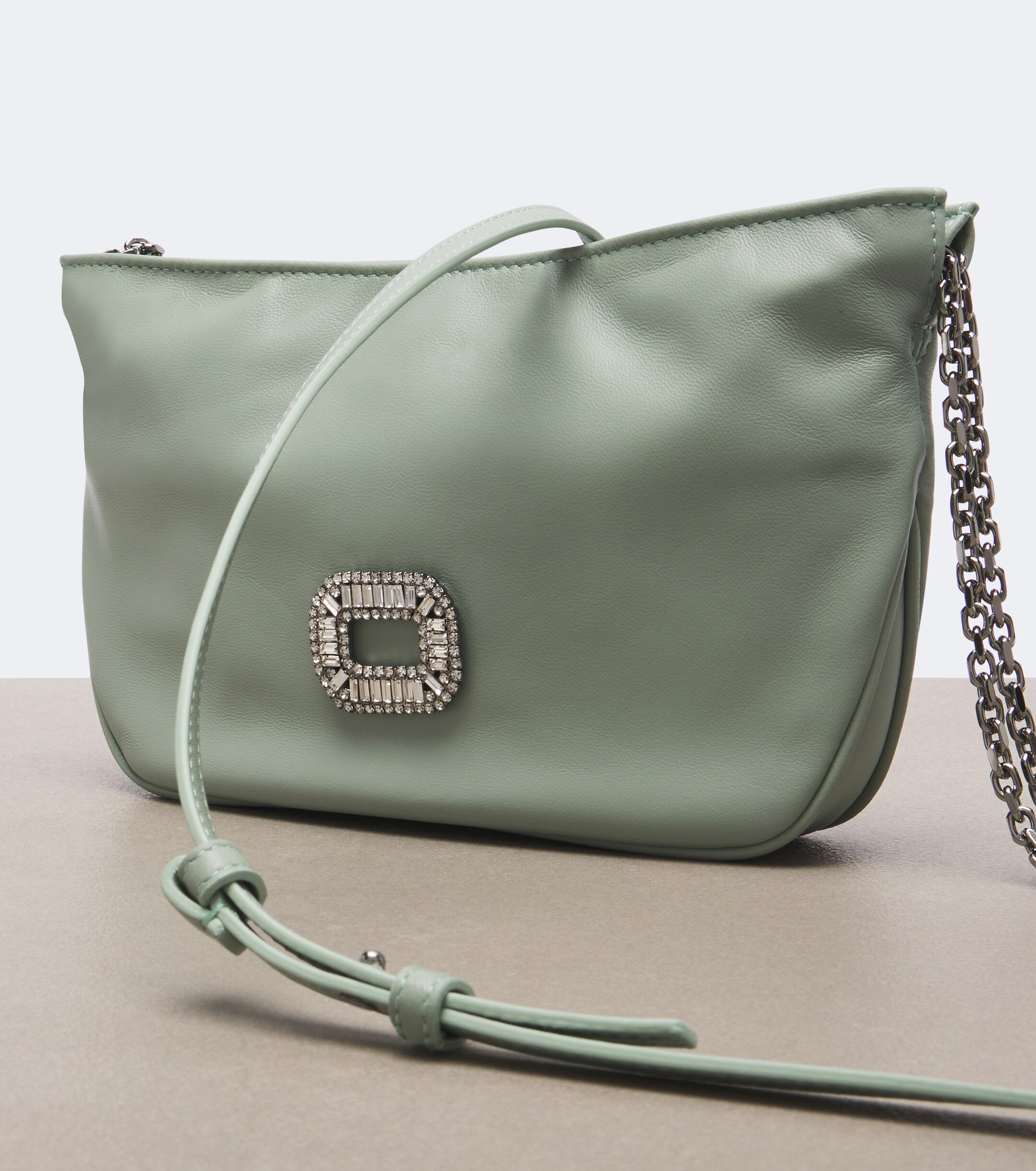 ROGER VIVIER Pilgrim Micro leather crossbody bag