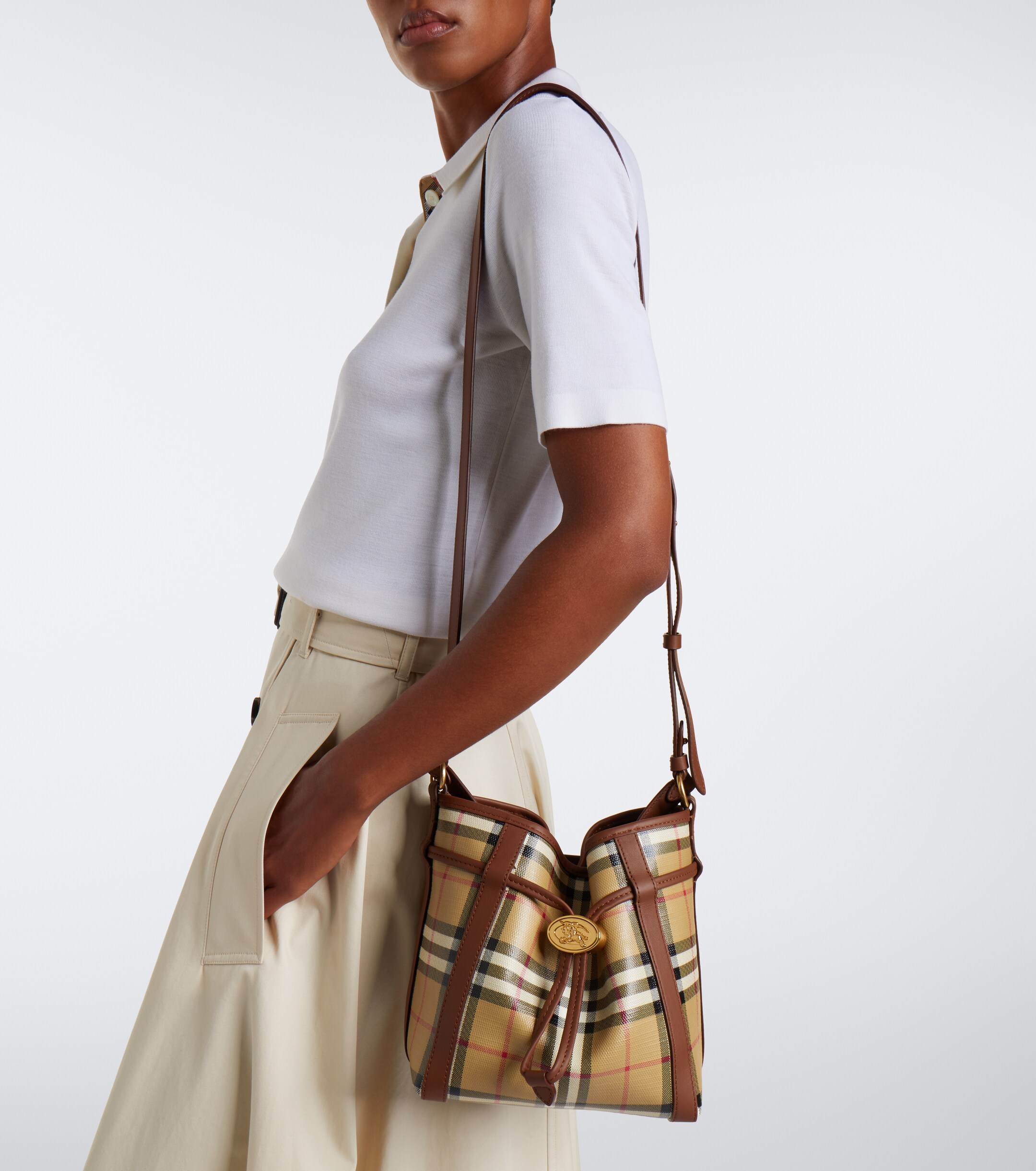 Burberry Burberry Check Small bucket bag