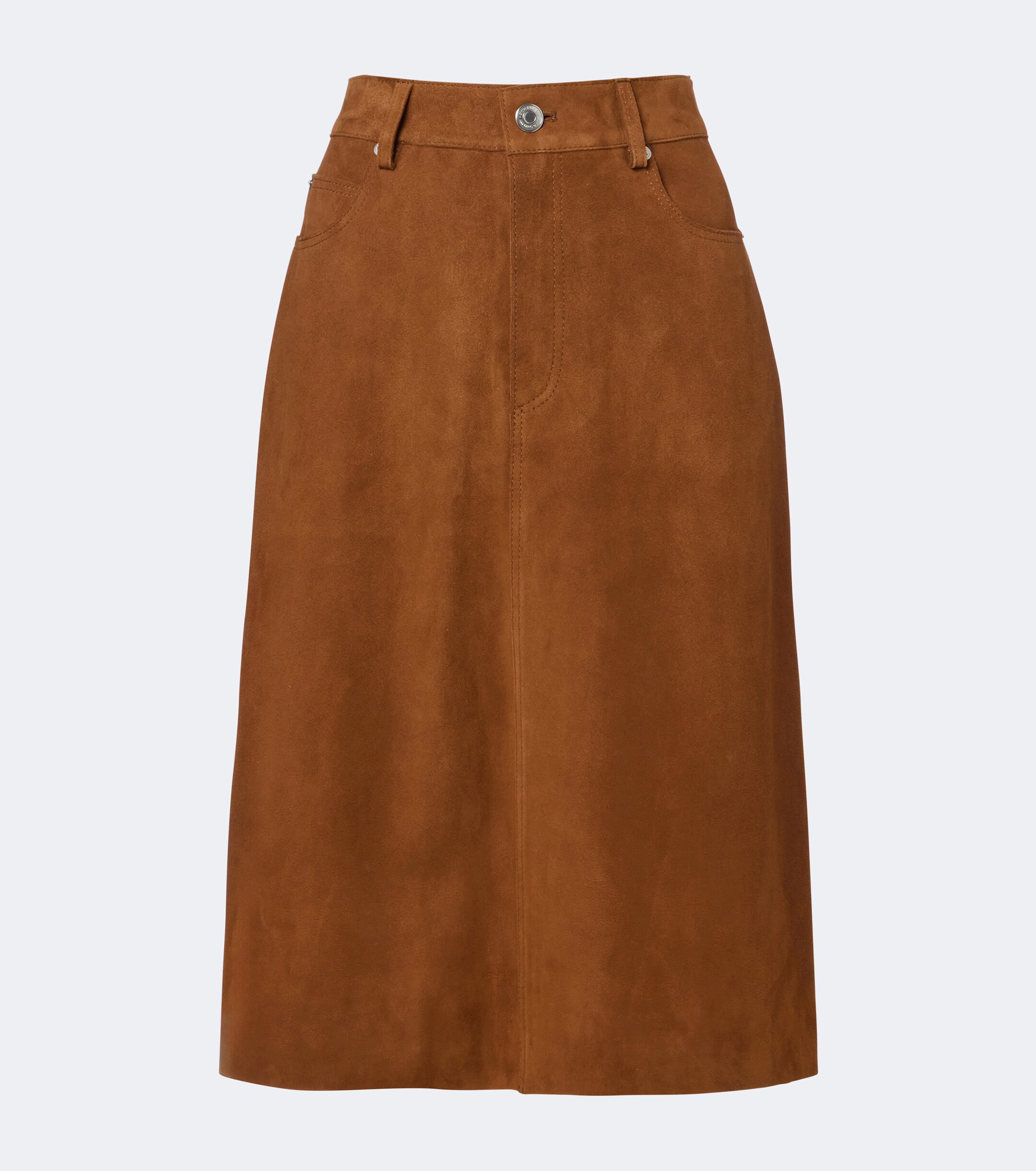 Ami Paris Ami Paris Suede midi skirt