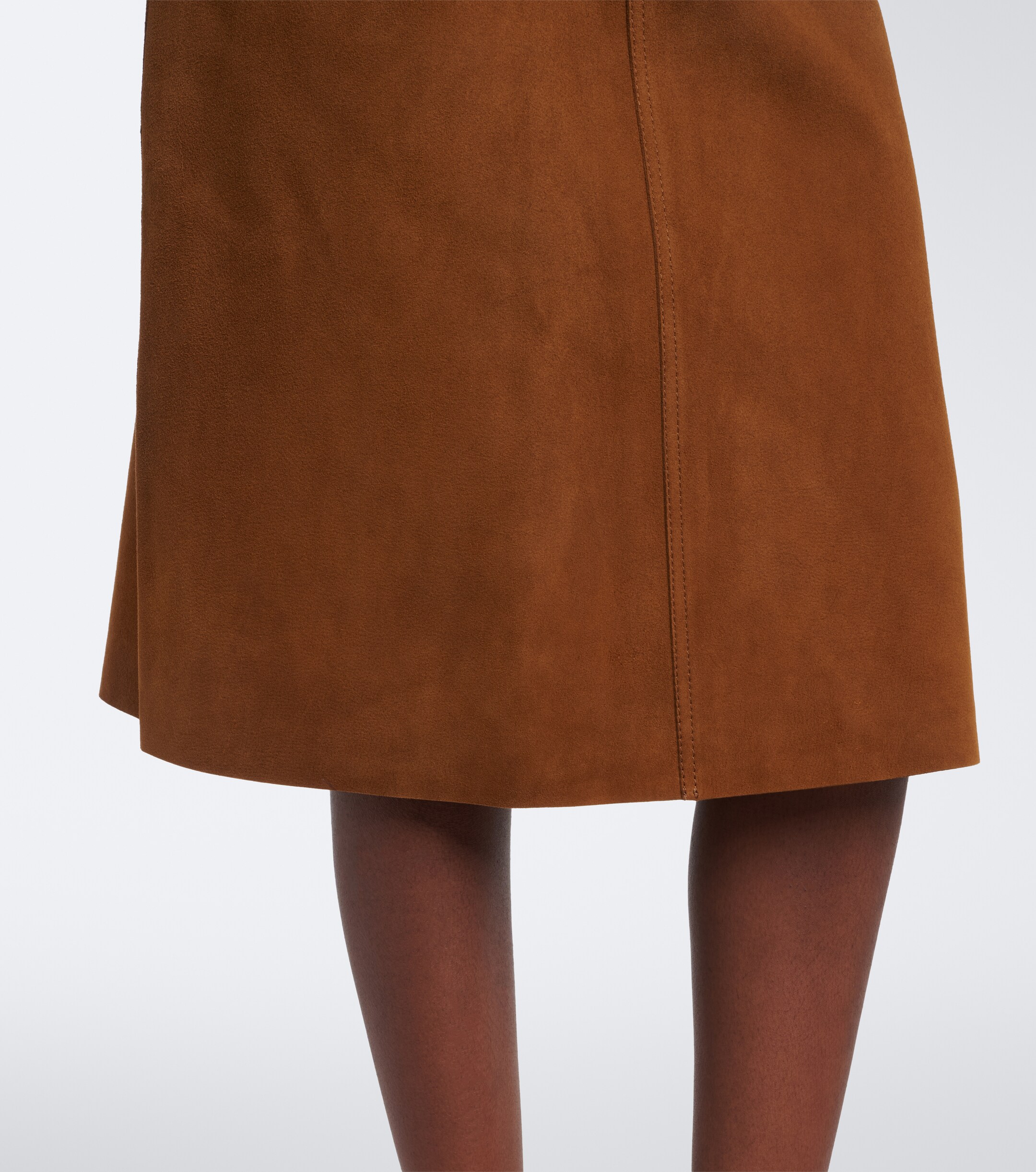 Ami Paris Ami Paris Suede midi skirt