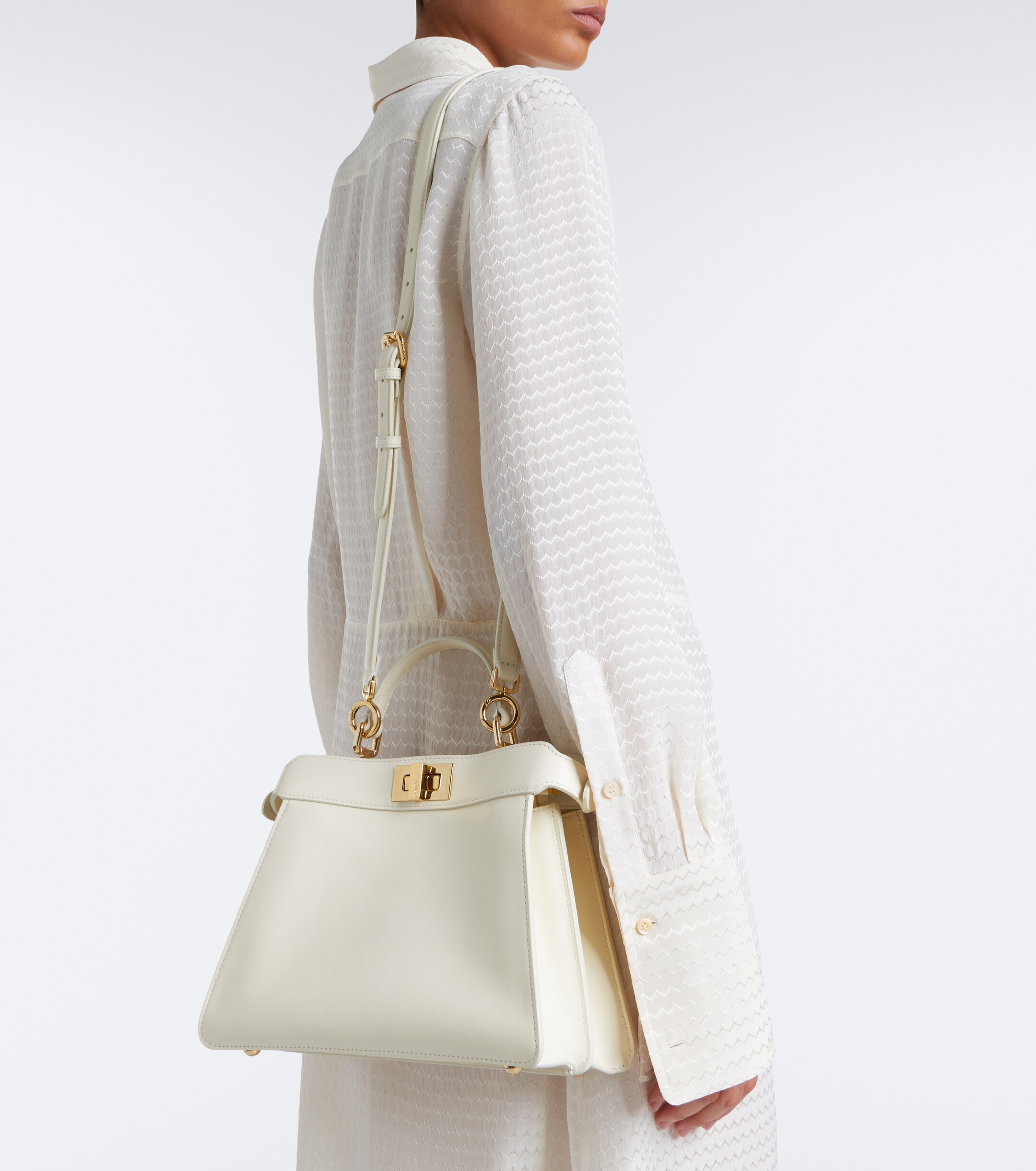 Fendi Peekaboo® Small leather top-handle bag