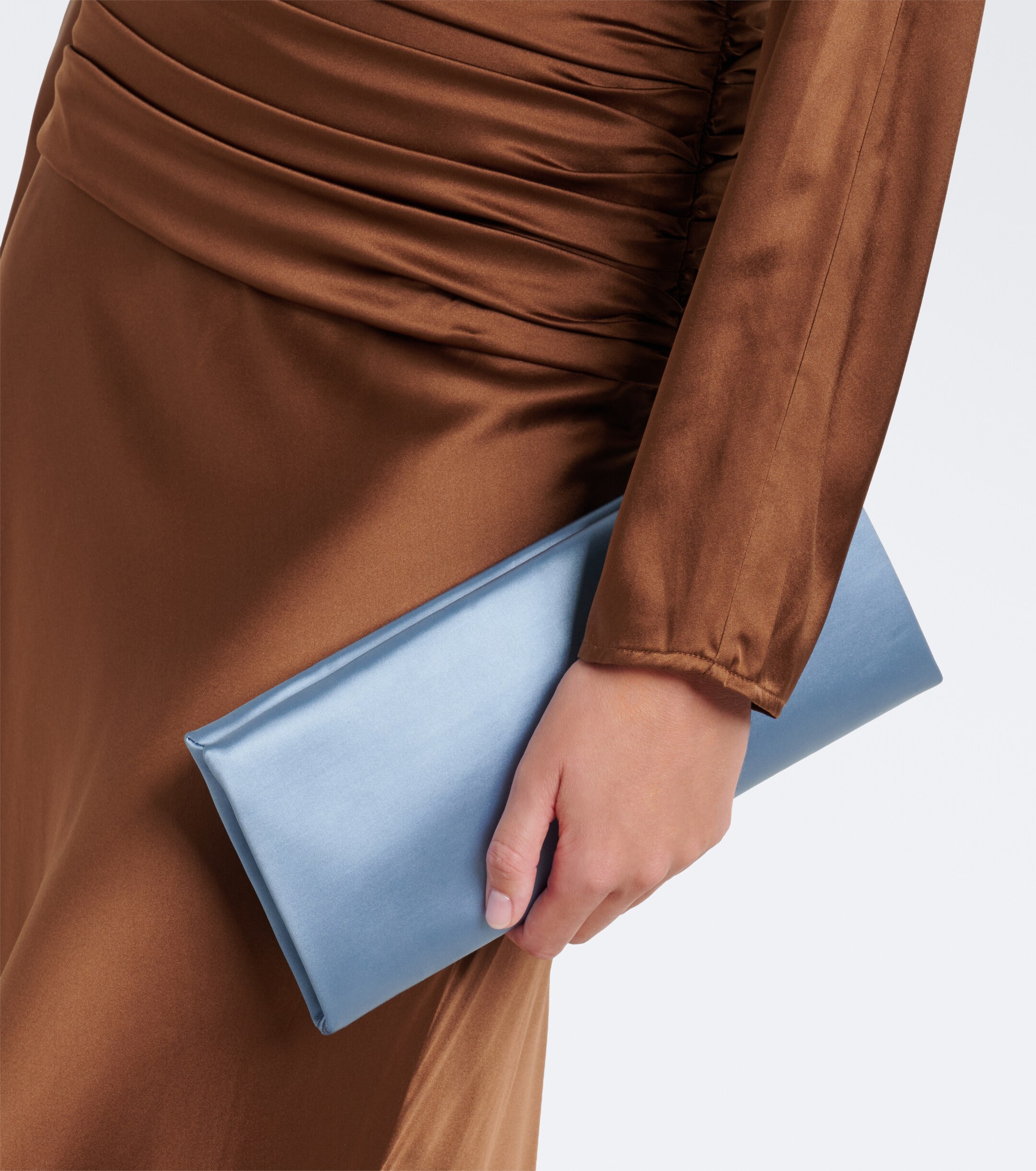Staud Muse Small satin clutch