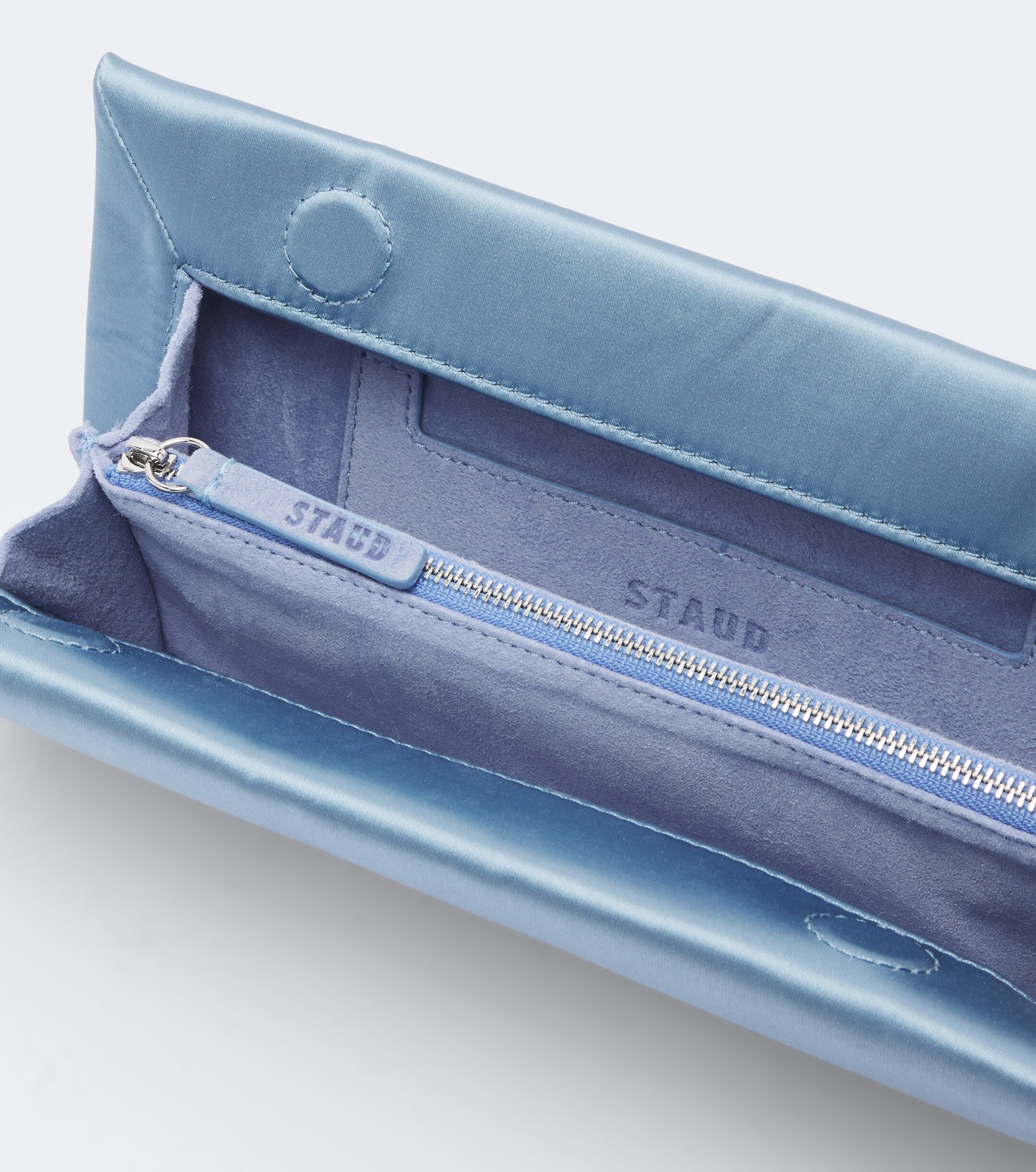 Staud Muse Small satin clutch