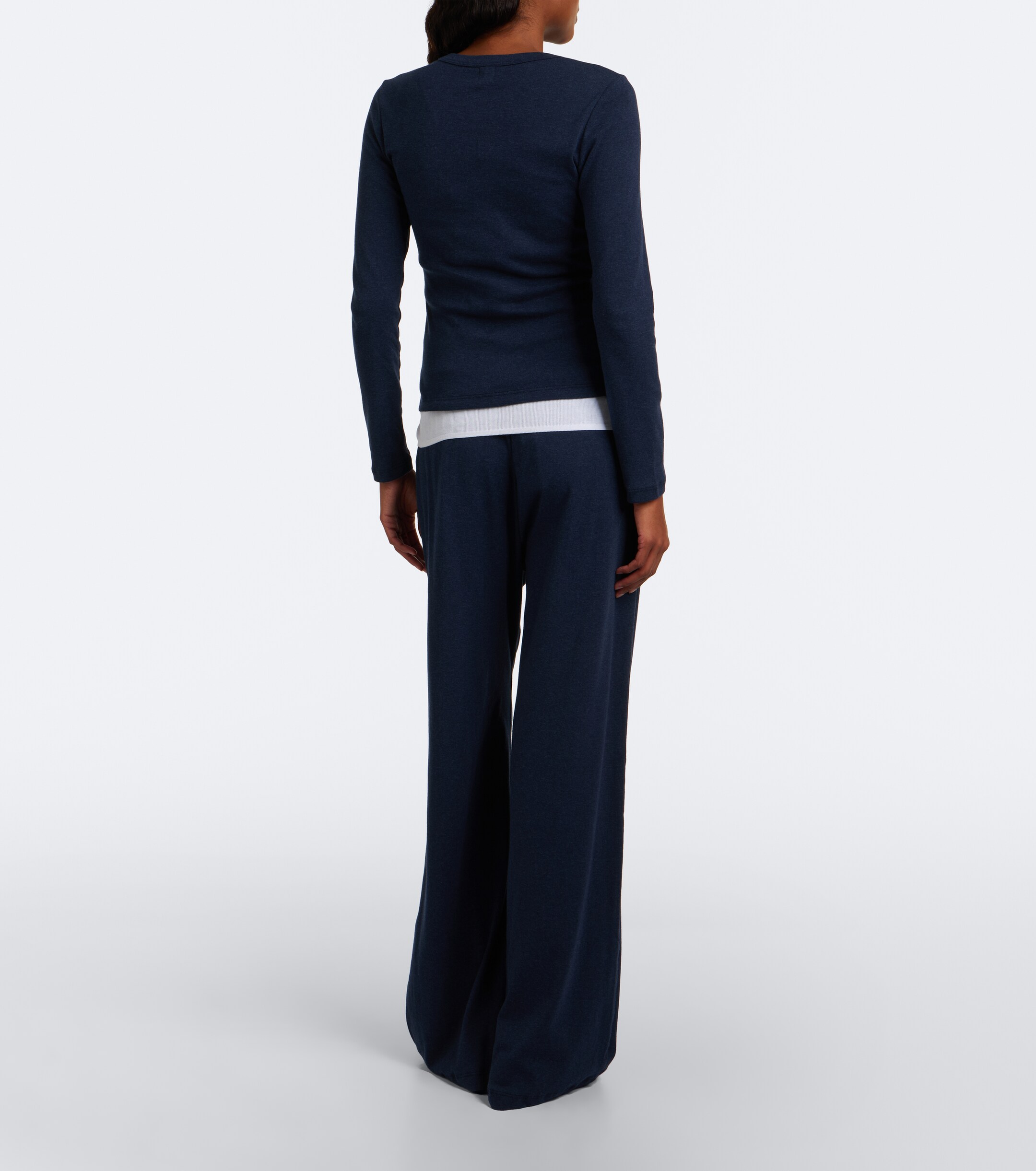 LESET Leset Nando cotton wide-leg pants