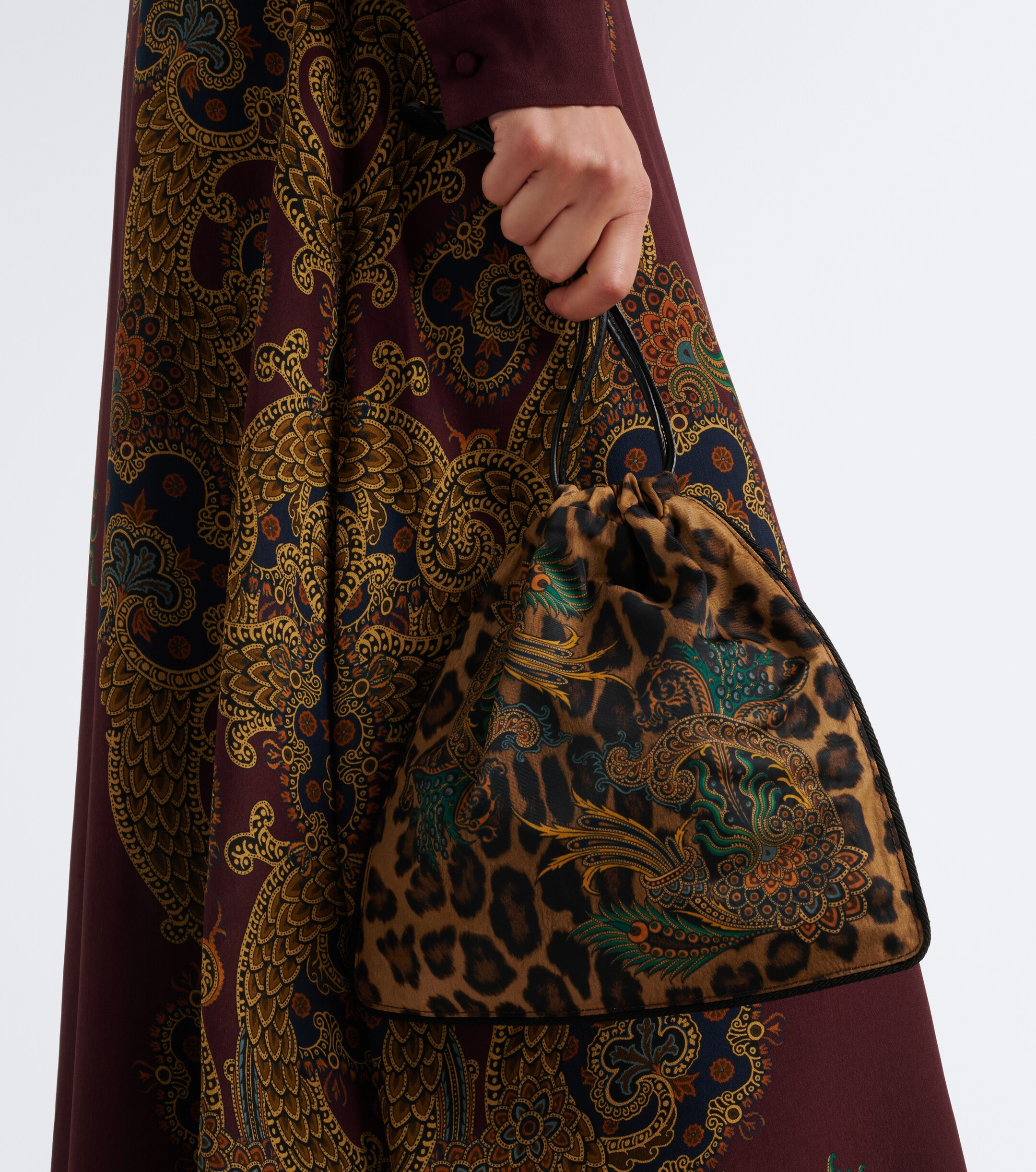 Etro Etro Mini leopard-print pouch