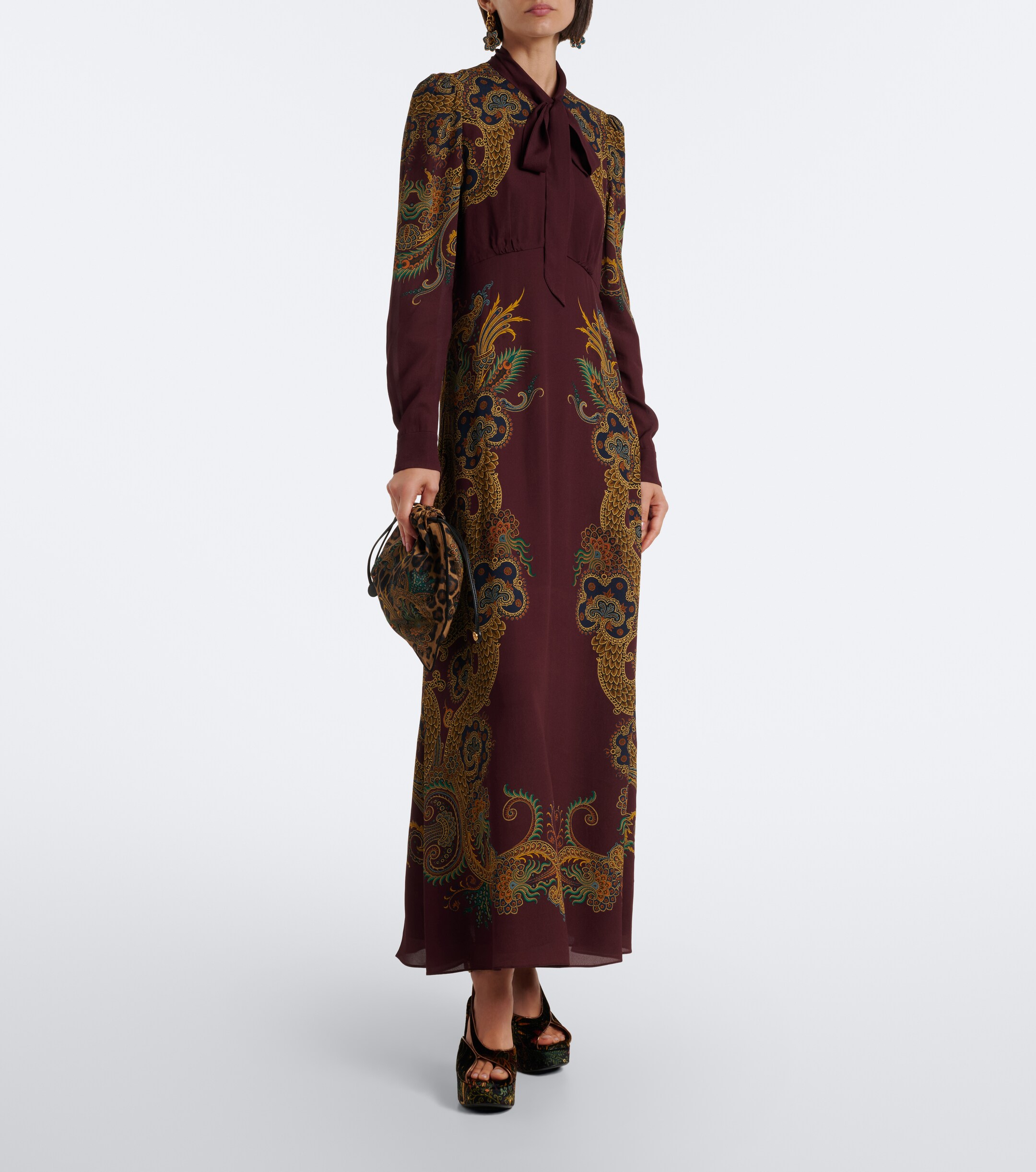 Etro Etro Mini leopard-print pouch