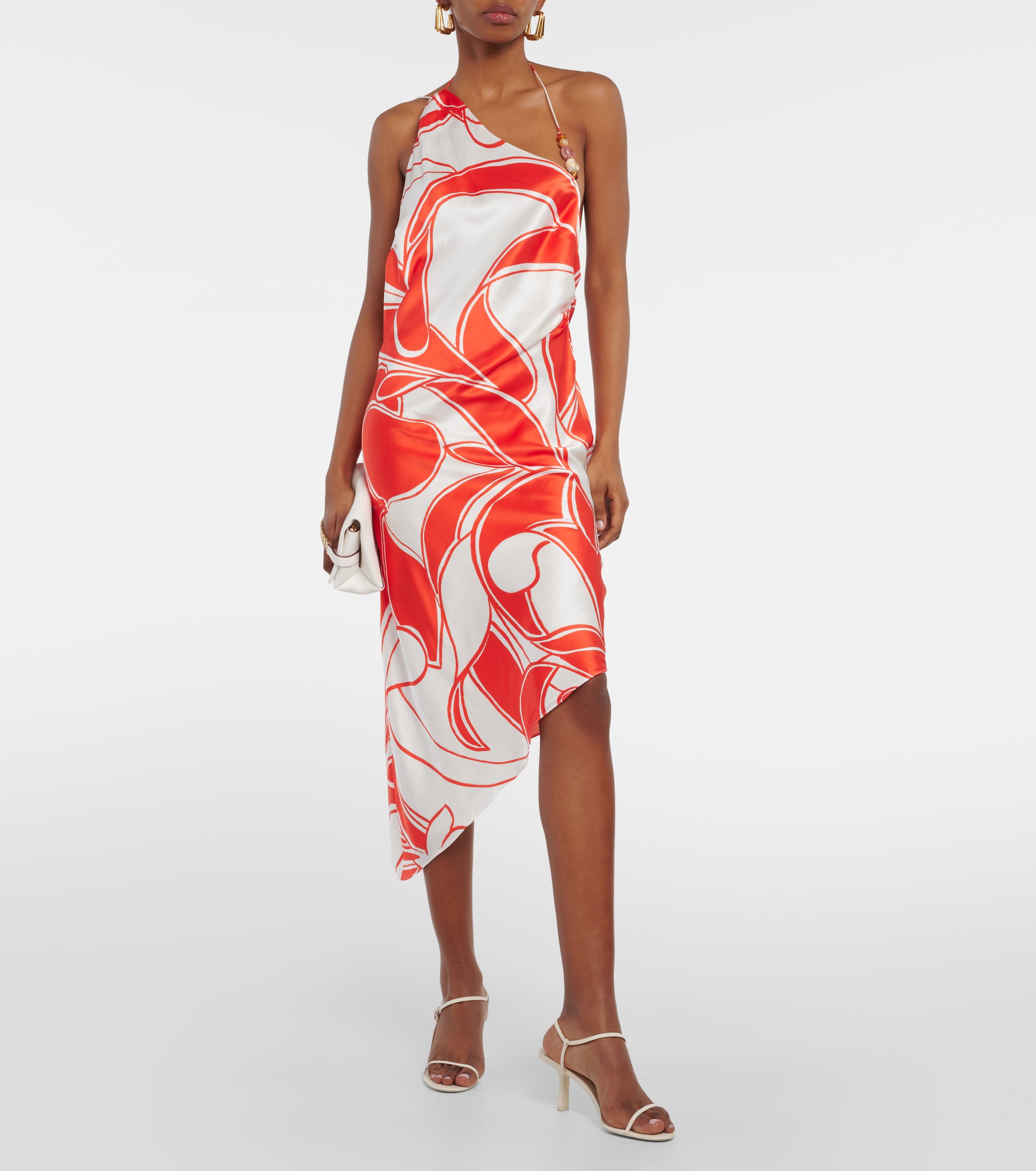 SIR. Ramona printed silk midi dress