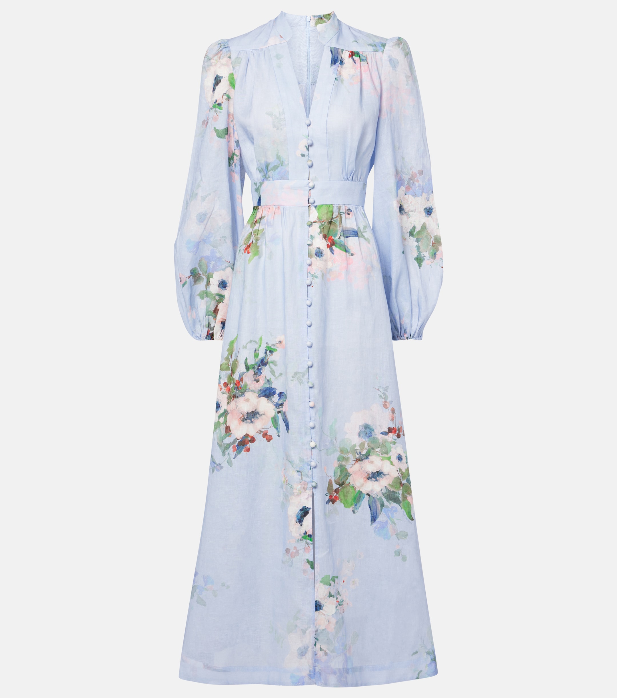 Zimmermann Everley linen midi dress thumbnail