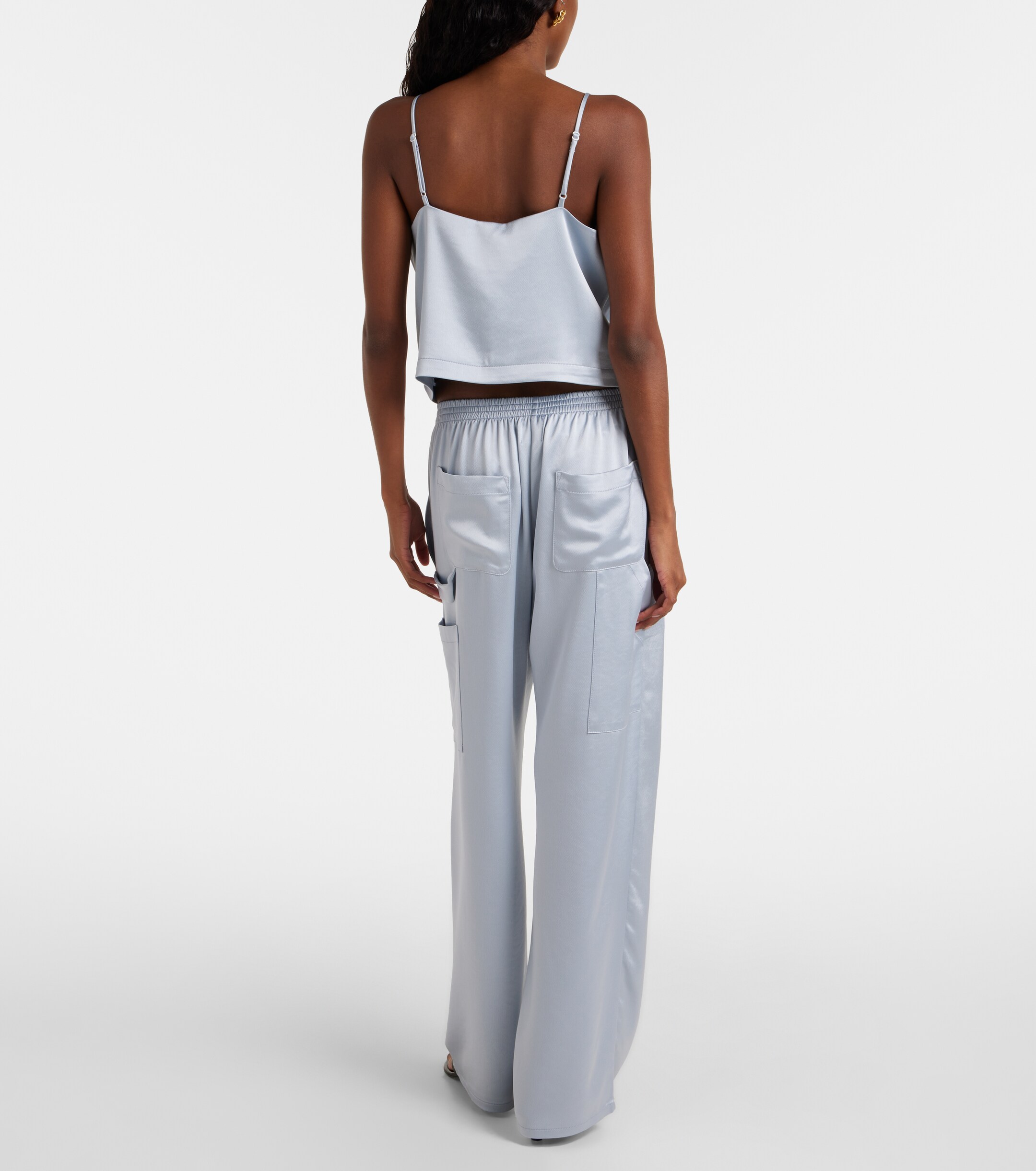 LESET Barb Painter satin pants thumbnail