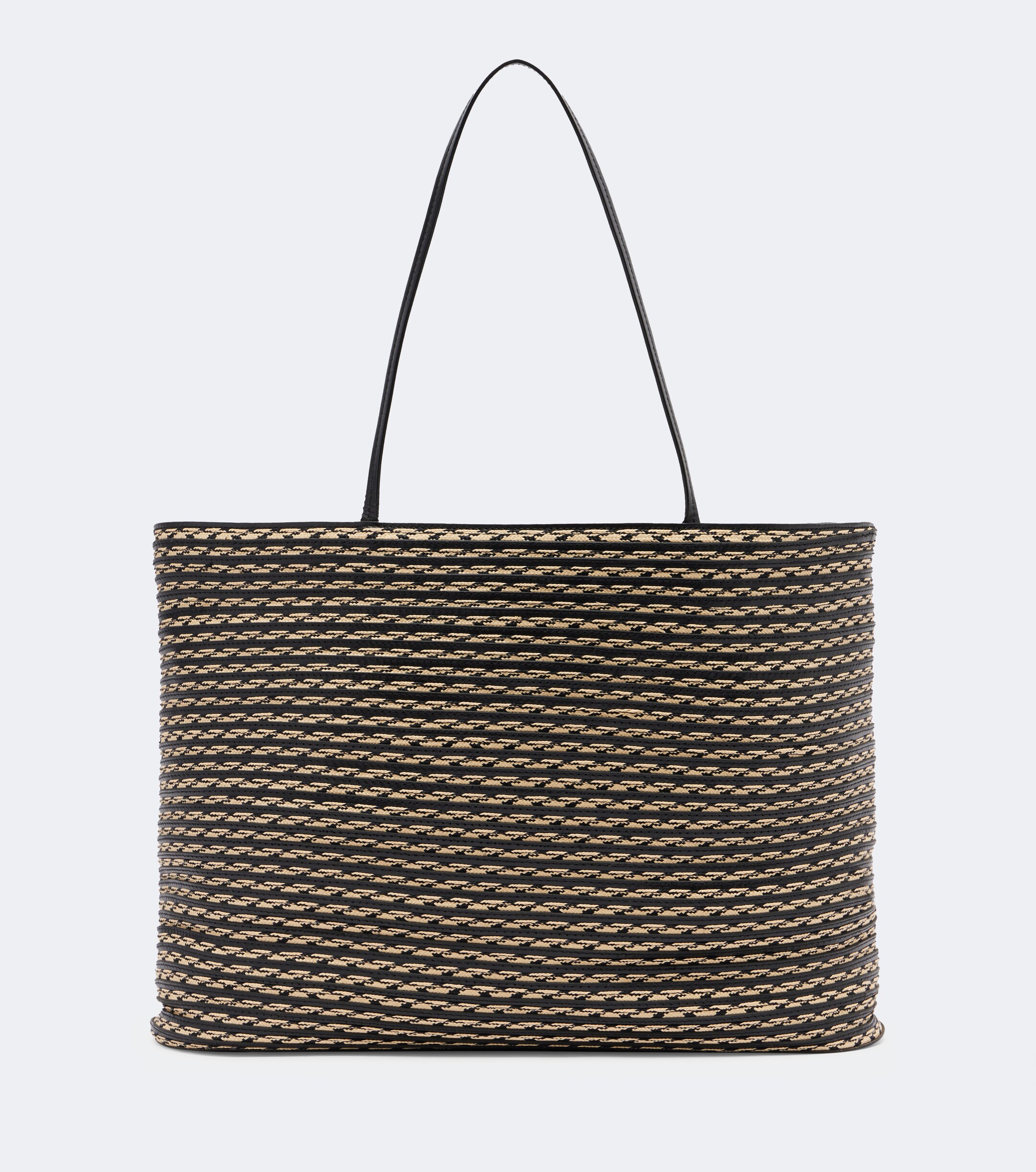 The Row The Row Beau Large leather-trimmed raffia tote bag
