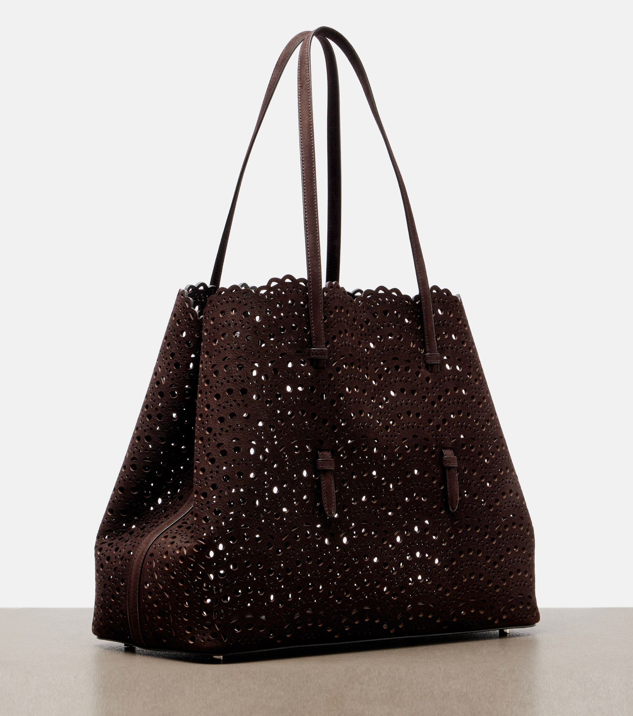 Alaïa Mina 37 Large leather tote bag